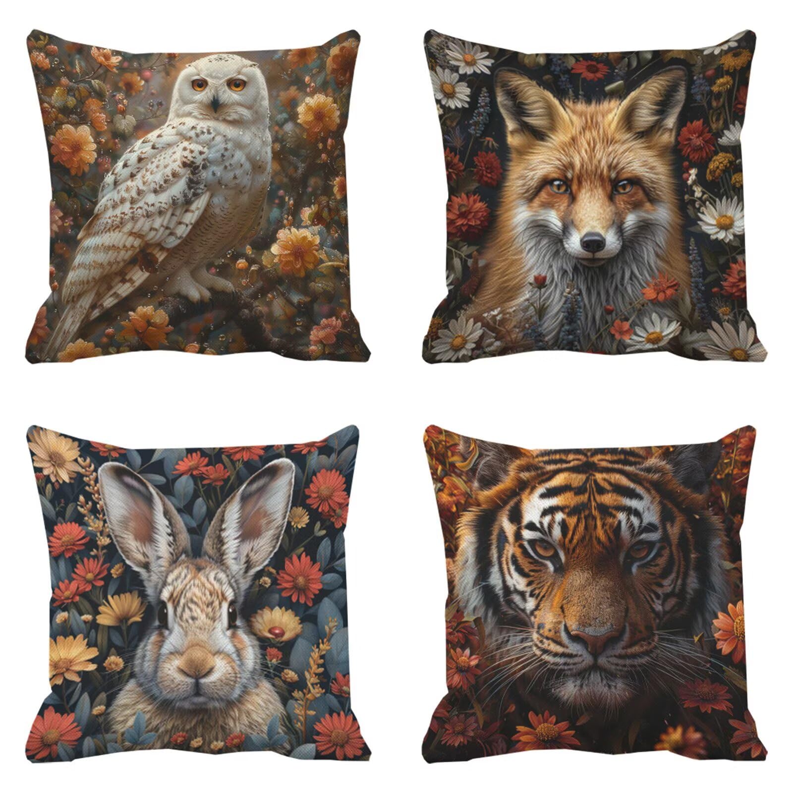 Housse de coussin 50x50 haut de gamme étanche pour mobilier de patio et chambre