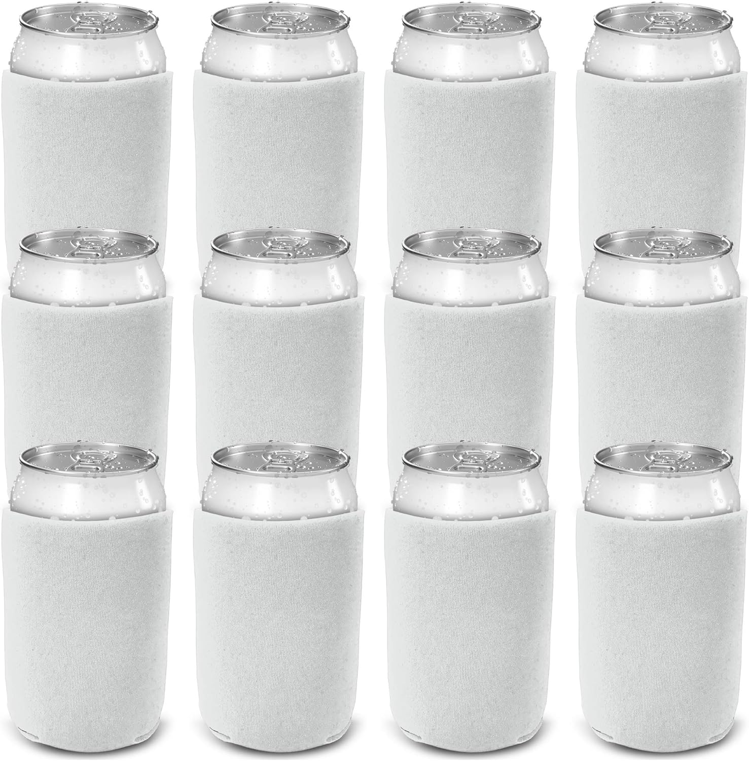 CSBD Beer Can Coolers Sleeves, Soft Insulated Reusable Drink Caddies for Water