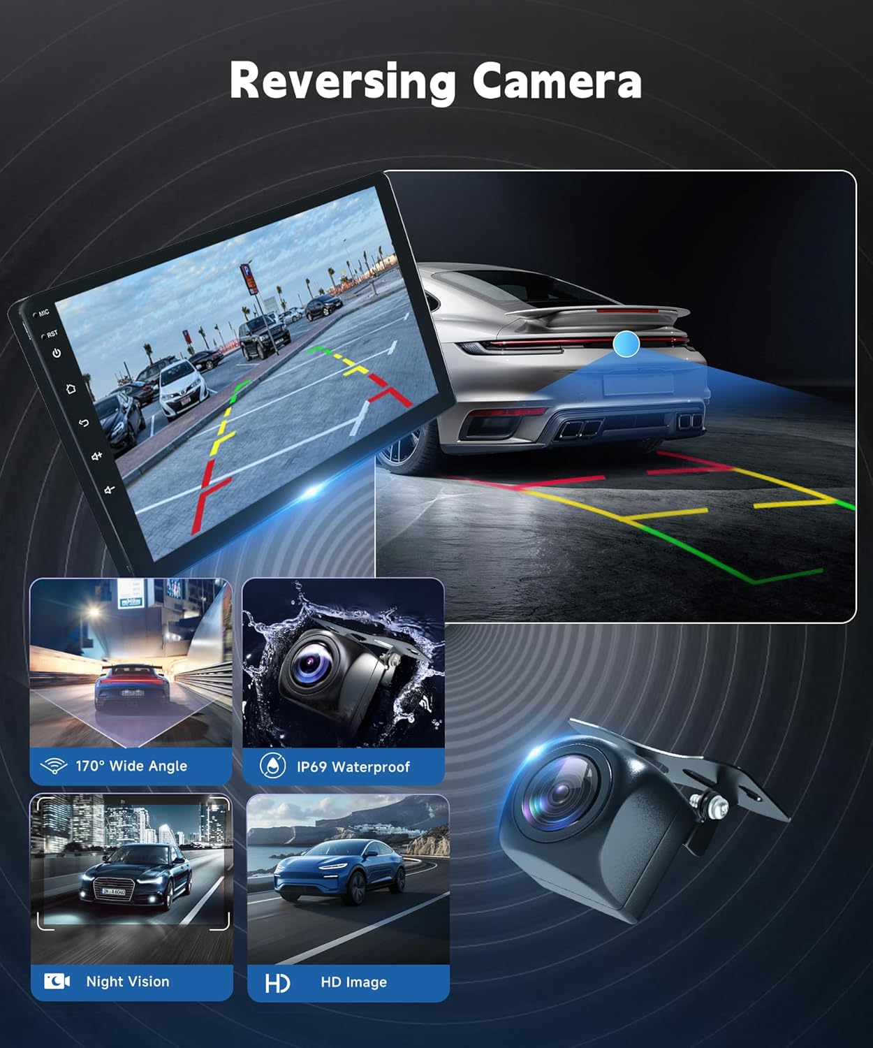 8Core 6+128G Car Stereo for Honda Accord 8th 2008-2013 Wireless Carplay Android Auto,10.1“ IPS Touch Screen Radio,Android/GPS/WiFi/32band DSP Audio/Bluetooth/SWC/Backup Camera for Honda Accord Radio