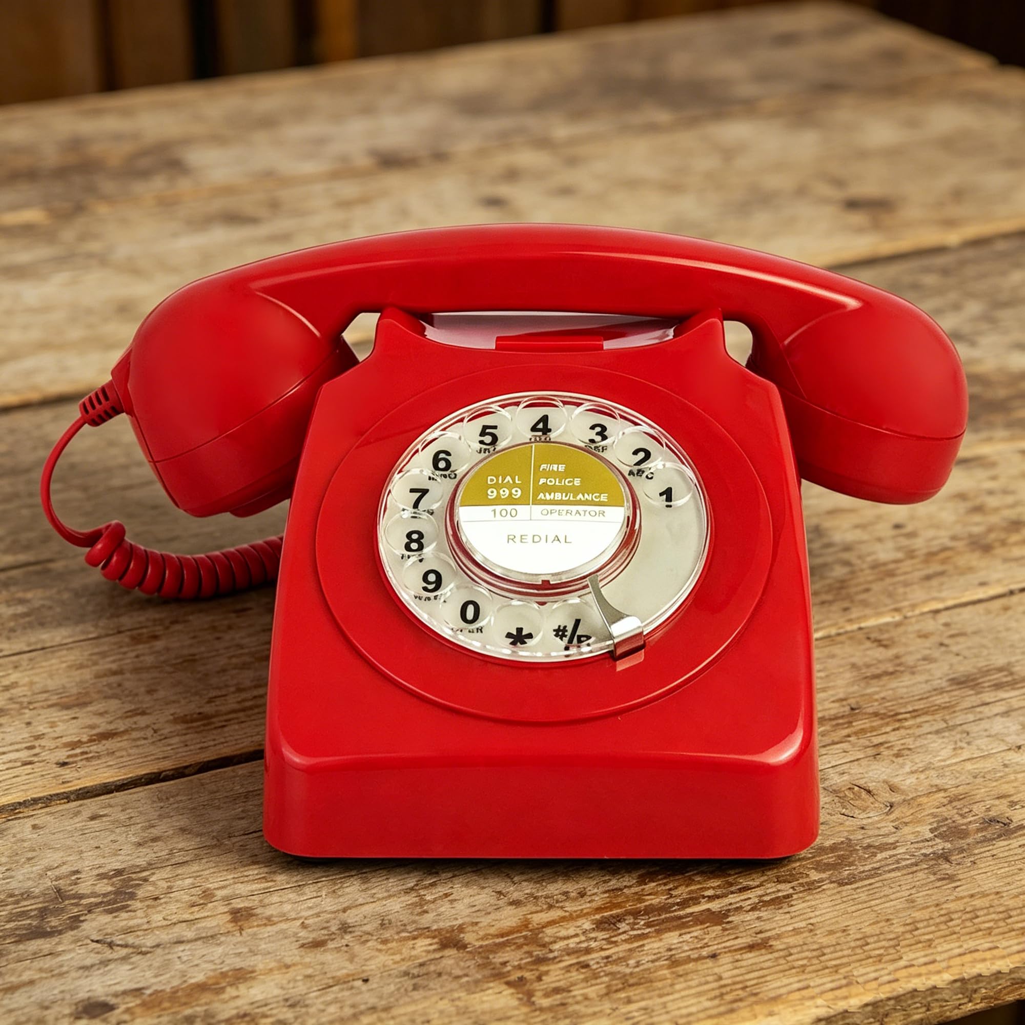 Benotek 1980s Style Classic Retro Landline Telephone Single Line