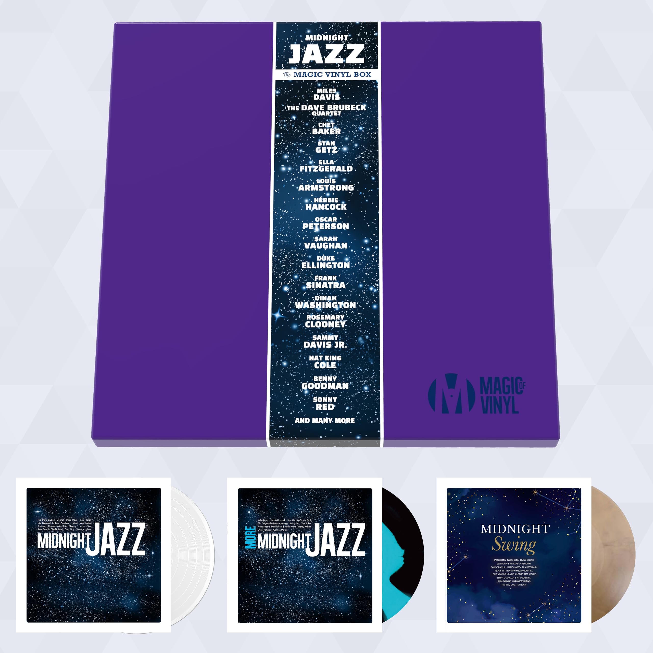 Midnight Jazz - Magic-V-Box - 3 Vinylschallplatten - einzigartig und limitiert - Top Geschenk!