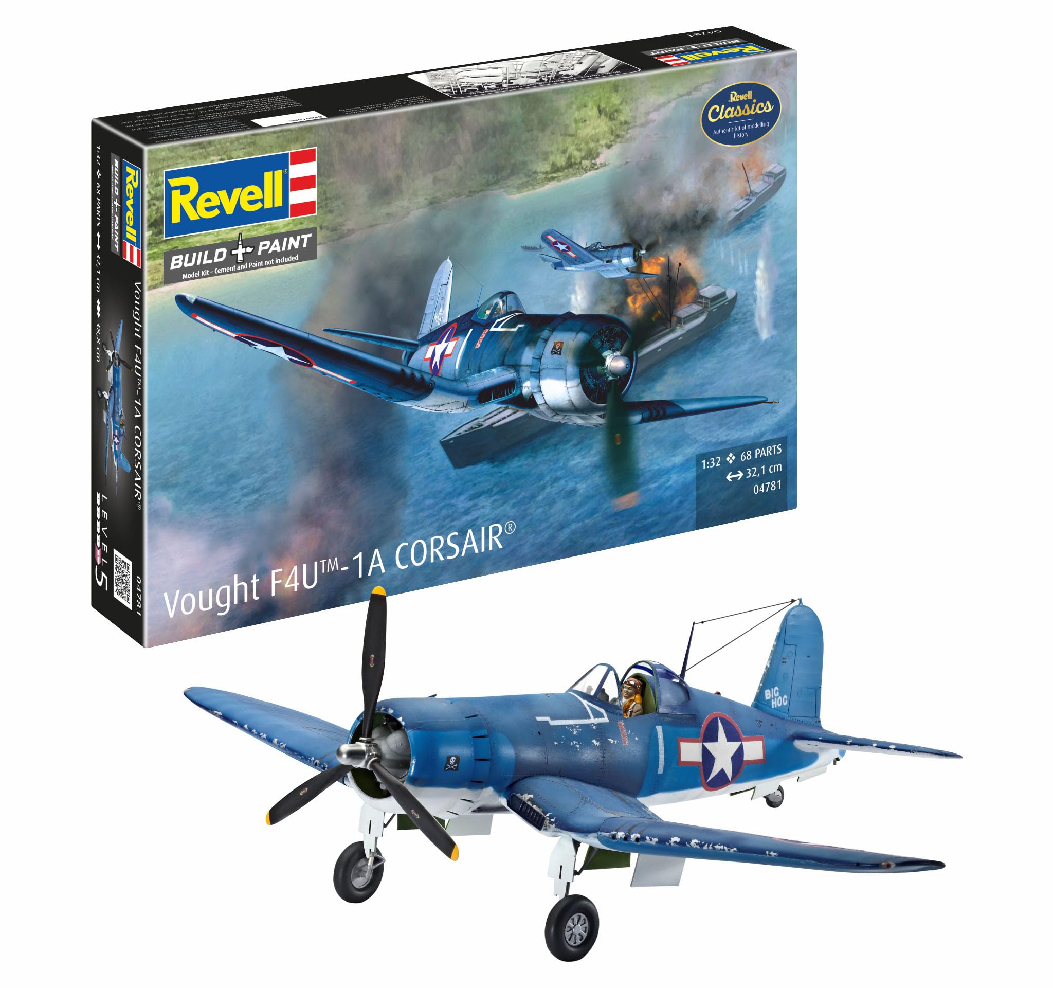 Amazon | ドイツレベル1/32 F4U-1Aコルセア | プラモデル 通販