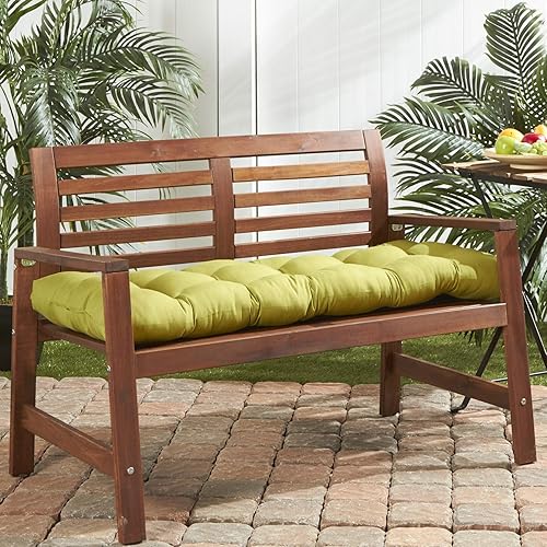 Miniatura 10 de South Pine Porch Cojín de banco para exteriores, 51 x 18 pulgadas, 1 unidad (paquete de 1), color verde cazador