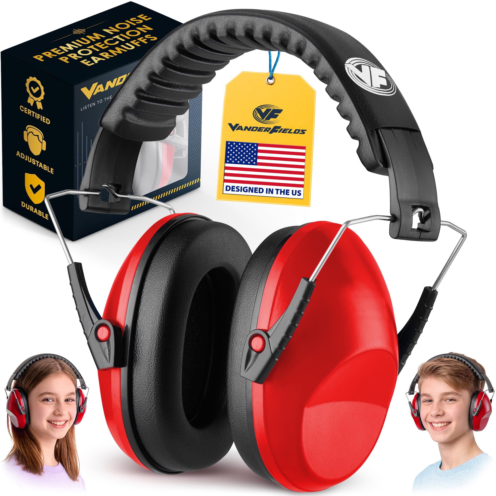 Kids Noise Canceling Headphones - 31 dB (2K Hz) - Ear Protection Earmuffs