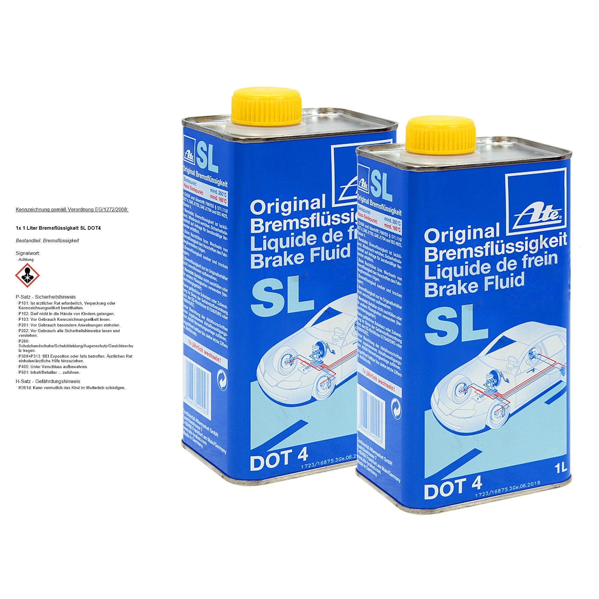 Original SL DOT 4 Brake Fluid, 1 Liter Can (705802)