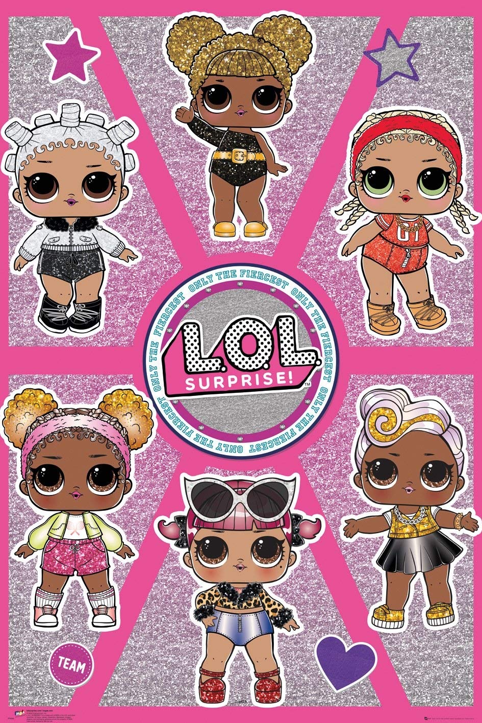 POSTER STOP ONLINE L.O.L Surprise - Poster (LOL - The Girls - Only The Fierce) (Size 24 x 36")