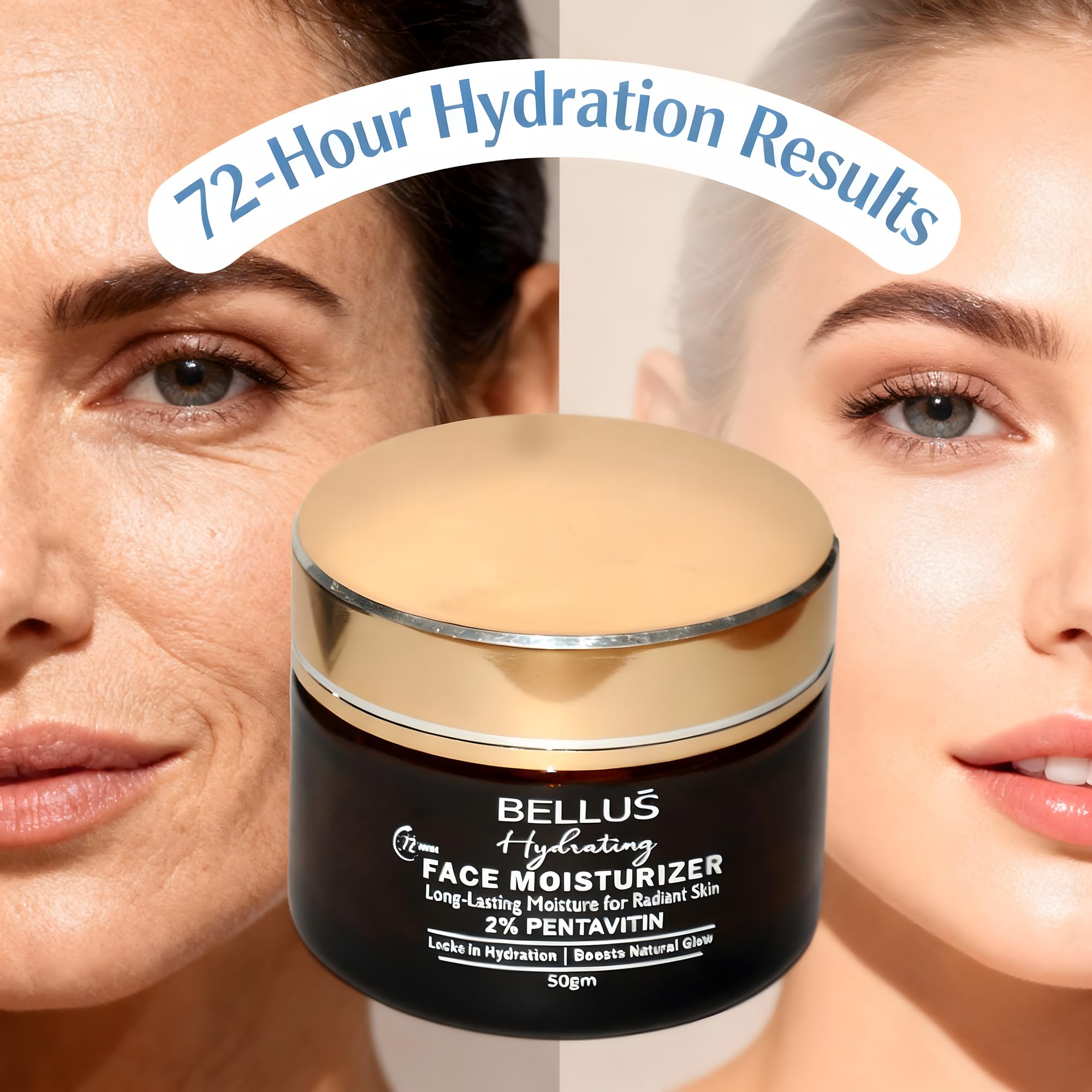 Bellus 72-Hour Face Moisturizer | Deep Hydration & Glow