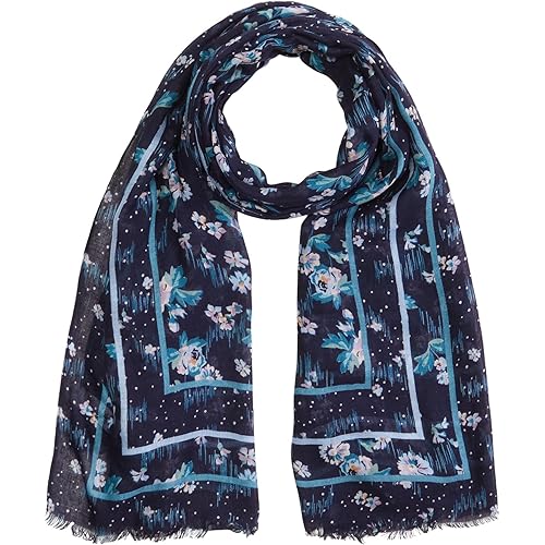 Vera Bradley Women's Lightweight Soft Fringe Scarf