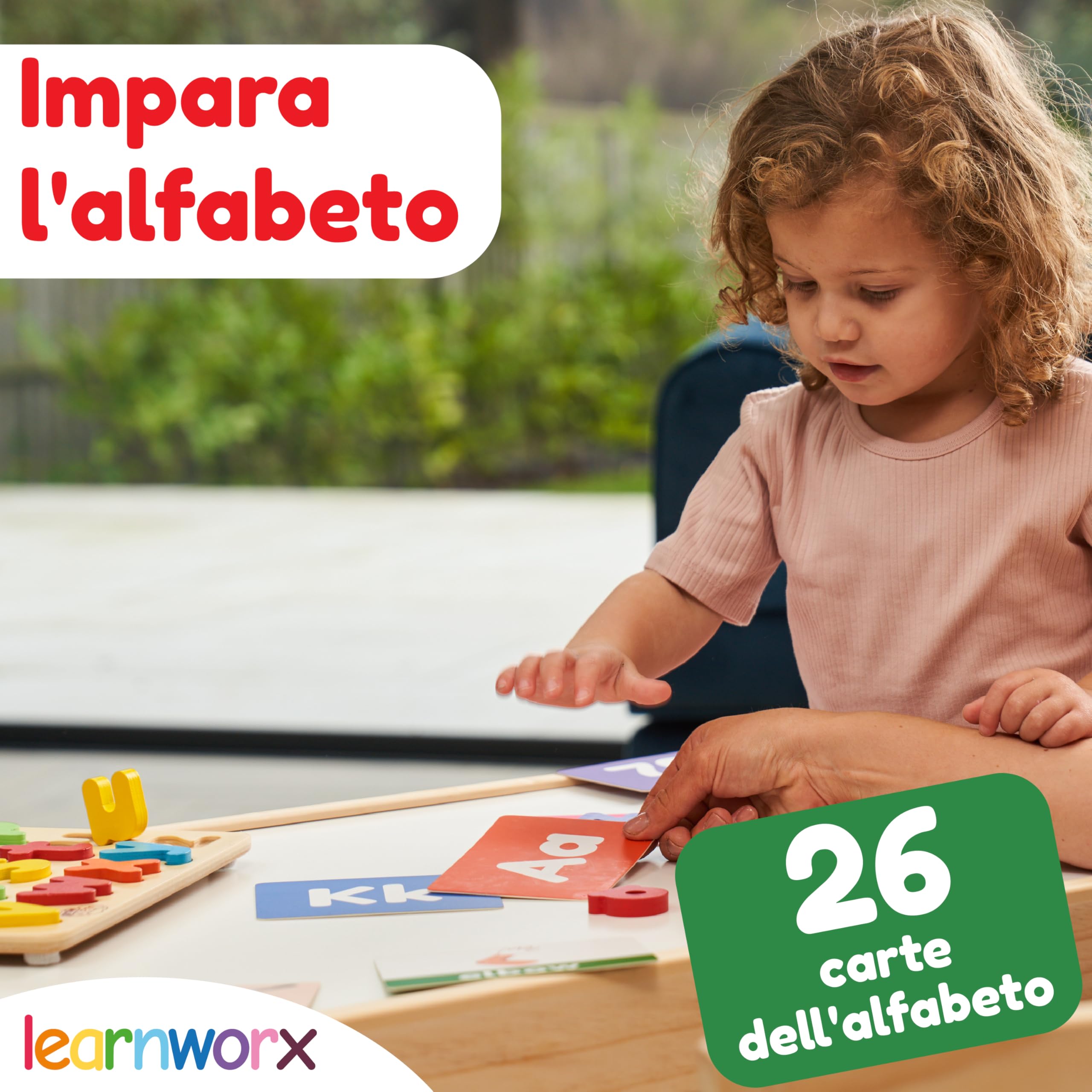 Flashcard per Bambini 1-3 Anni | Alfabeto & Prime Parole | Lettere Numeri ABC Colori Forme Animali | 101 Carte Educative Uniche | Gioco Montessori | Sviluppo Linguaggio & Parlato