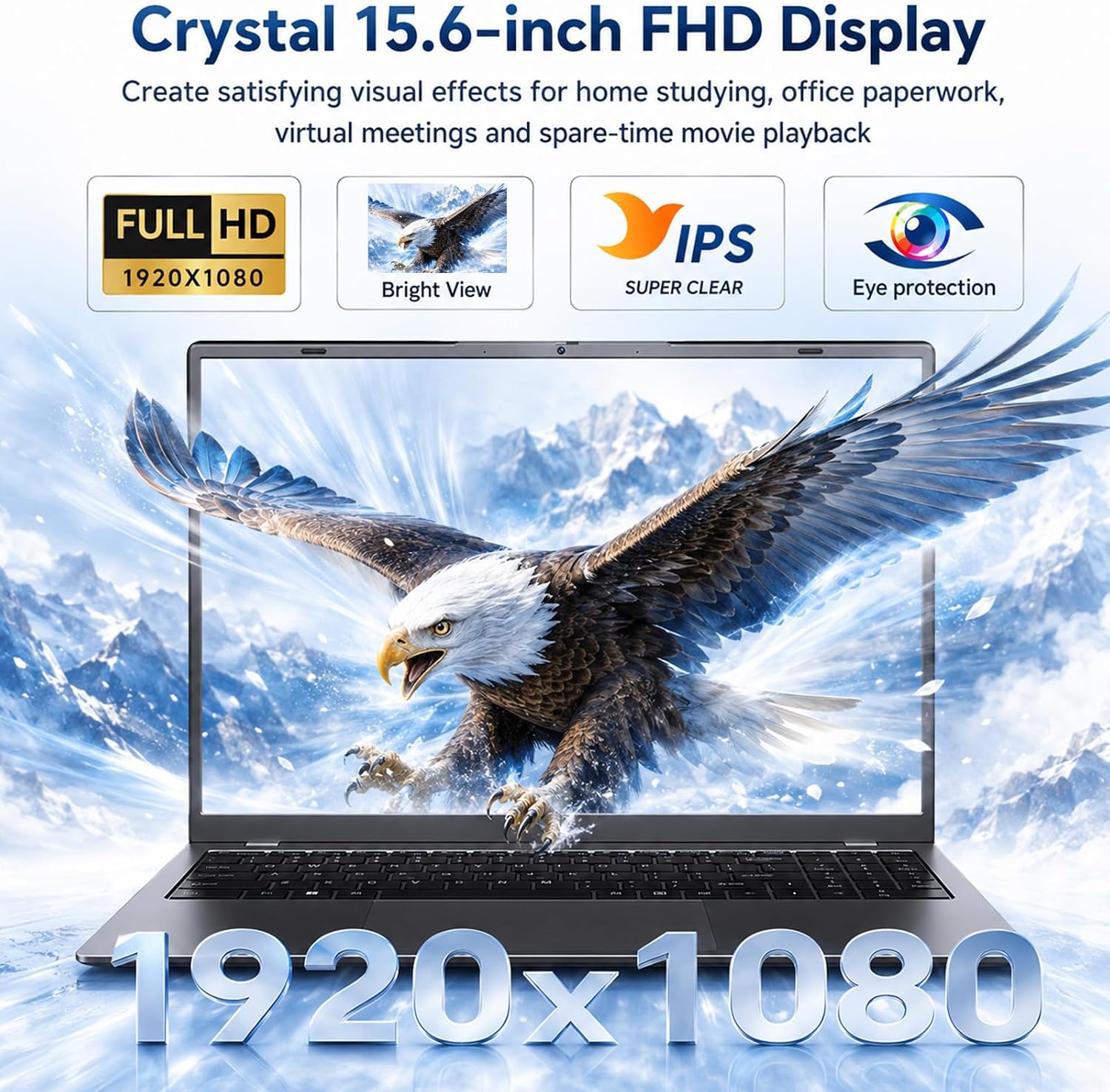 15.6 Inch Laptop, 6500Y Processor (Up to 3.4GHz), 8GB RAM 256GB SSD image 5