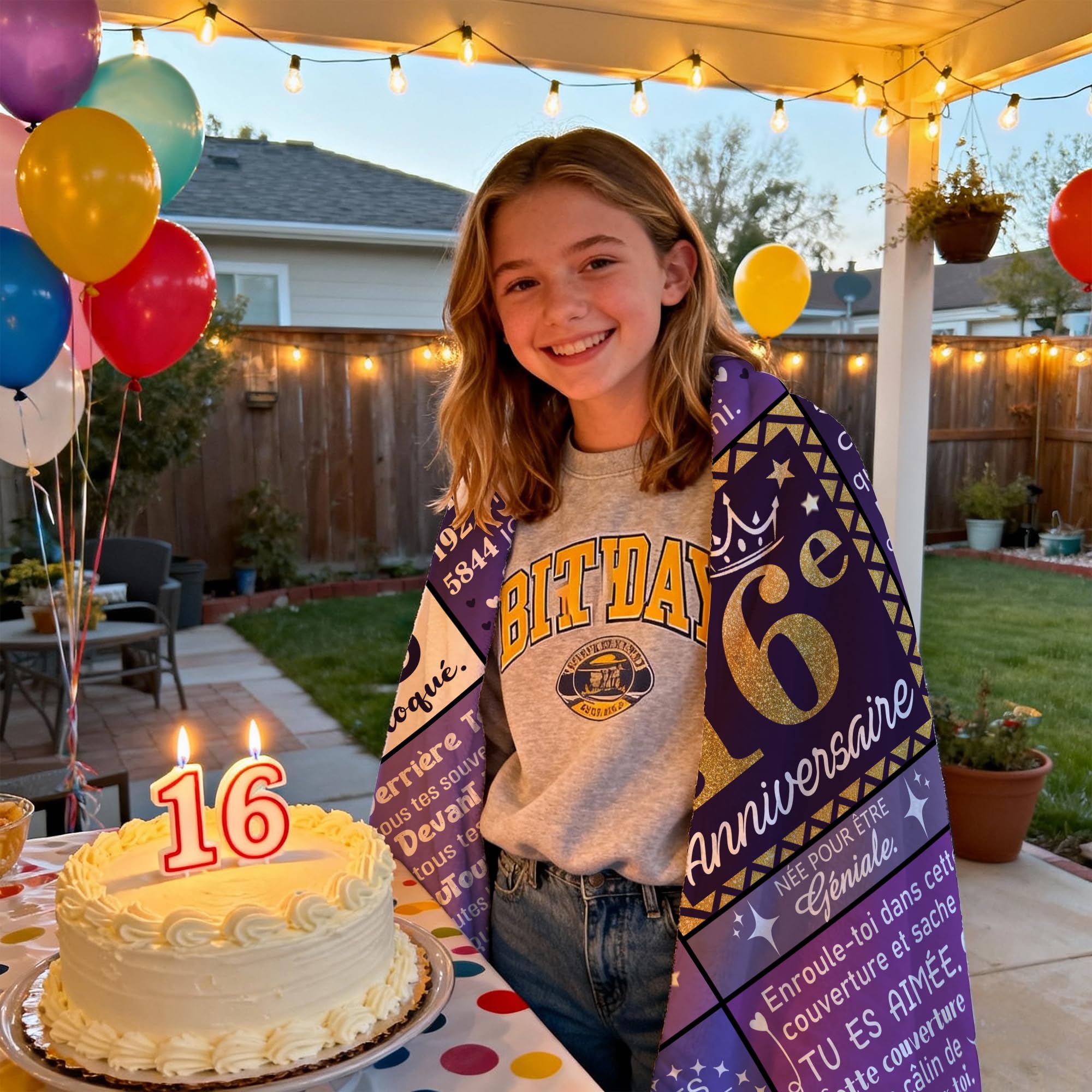 Amorea Couvertures d'anniversaire pour Filles de 20 Ans 130 x 150 cm Idées pour Fille Sœur Petite-Fille Meilleure Amie Cousine Joyeux Anniversaire Cadeau pour Un 20e Anniversaire(20-Elle)