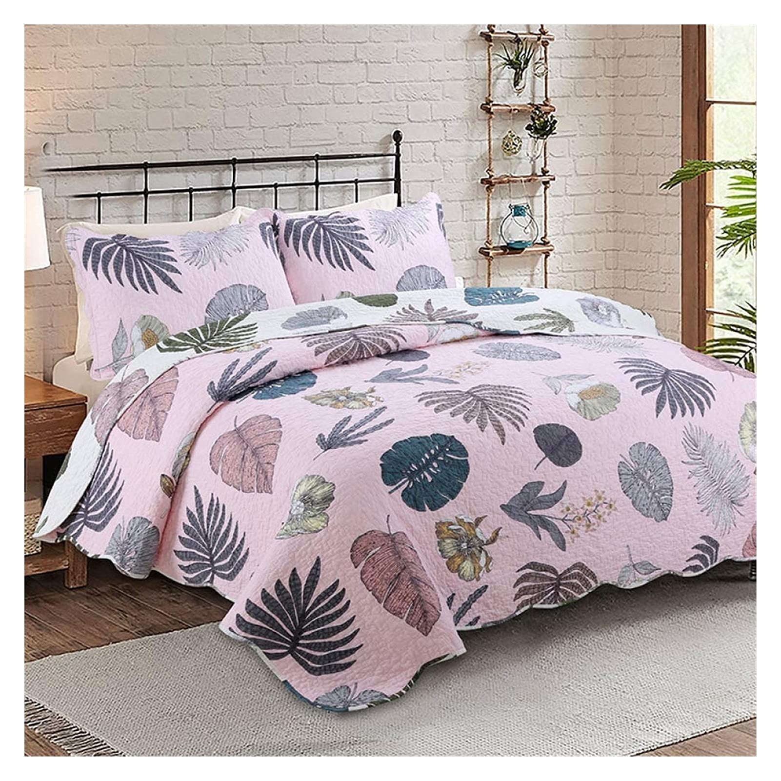 Parure de lit 4 pièces linge de maison complet drap housse de couette 220x240