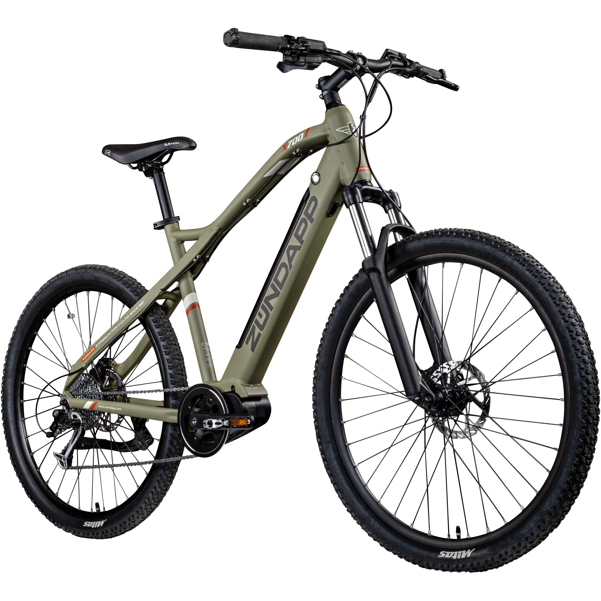 ZÜNDAPP X700 Ebike Mountainbike 27,5 Zoll Fahrrad Damen und Herren 165-190 cm Elektrofahrrad Ananda Mittelmotor 504 Wh Akku MTB Hardtail E Bike Scheibenbremse Pedelec