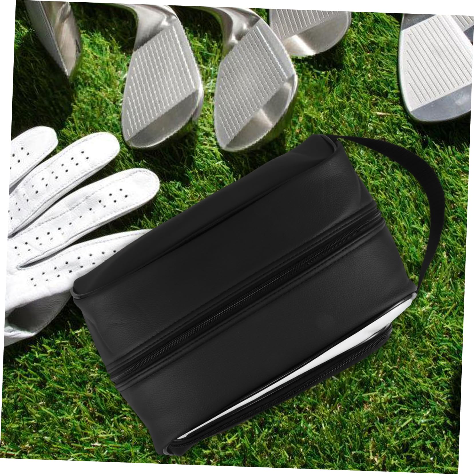 Borsa Porta Scarpe da Golf Organizer Viaggio Leggero in Pu per Sneakers