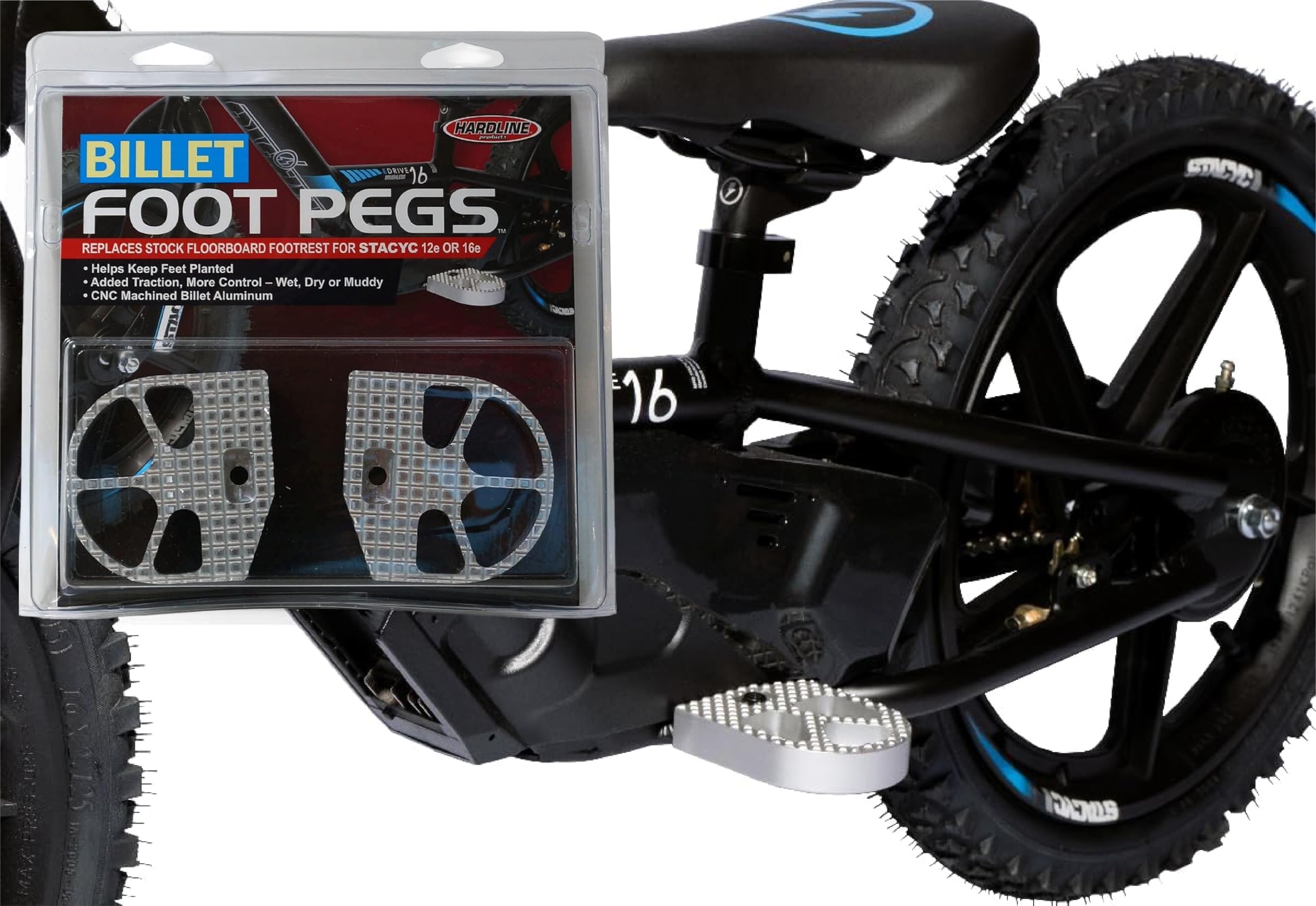 Hardline Products Foot Pegs for Stacyc® bikes - SFP-1