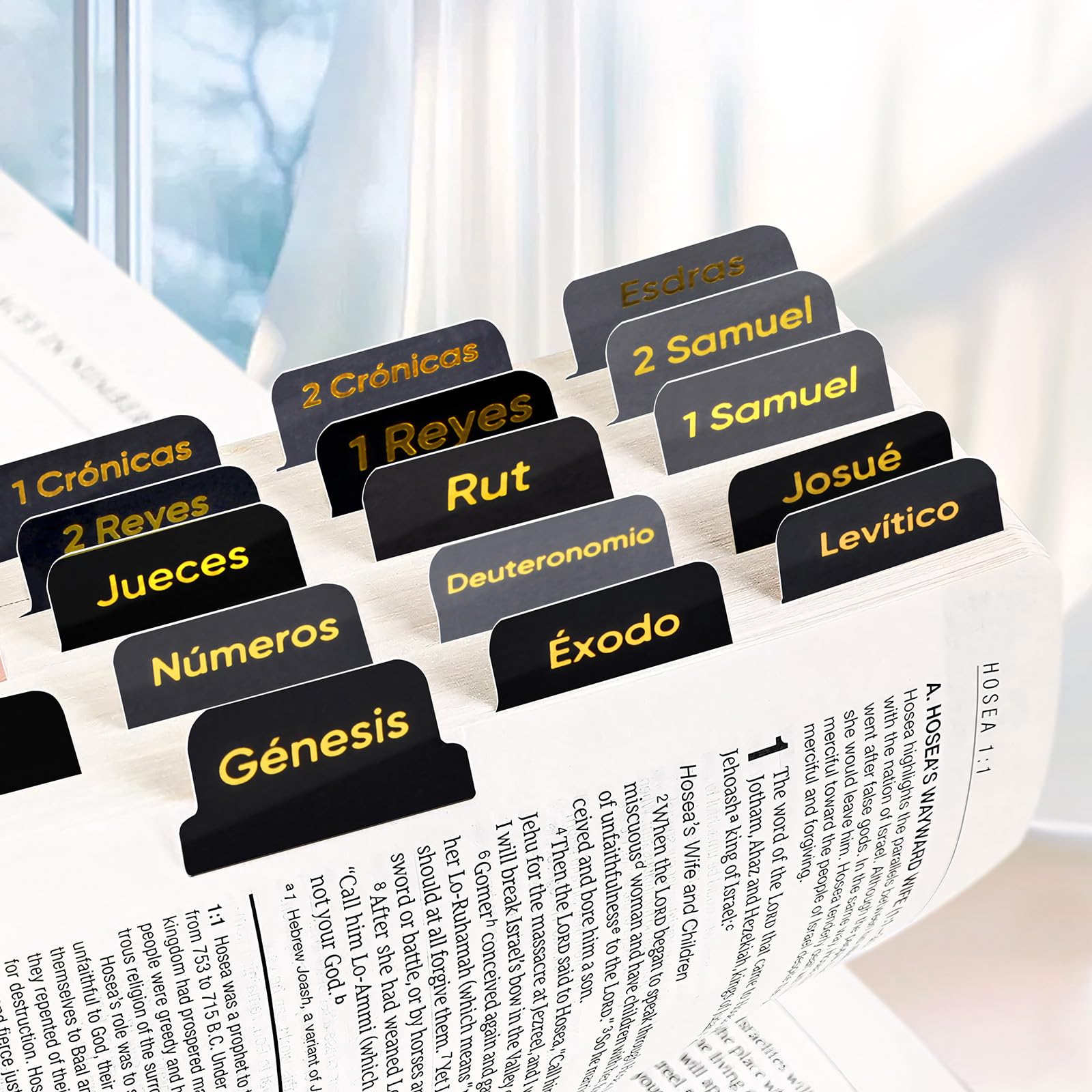 Spainish Bible Tabs, 66 Bible Tabs, Easy to Read Large Font