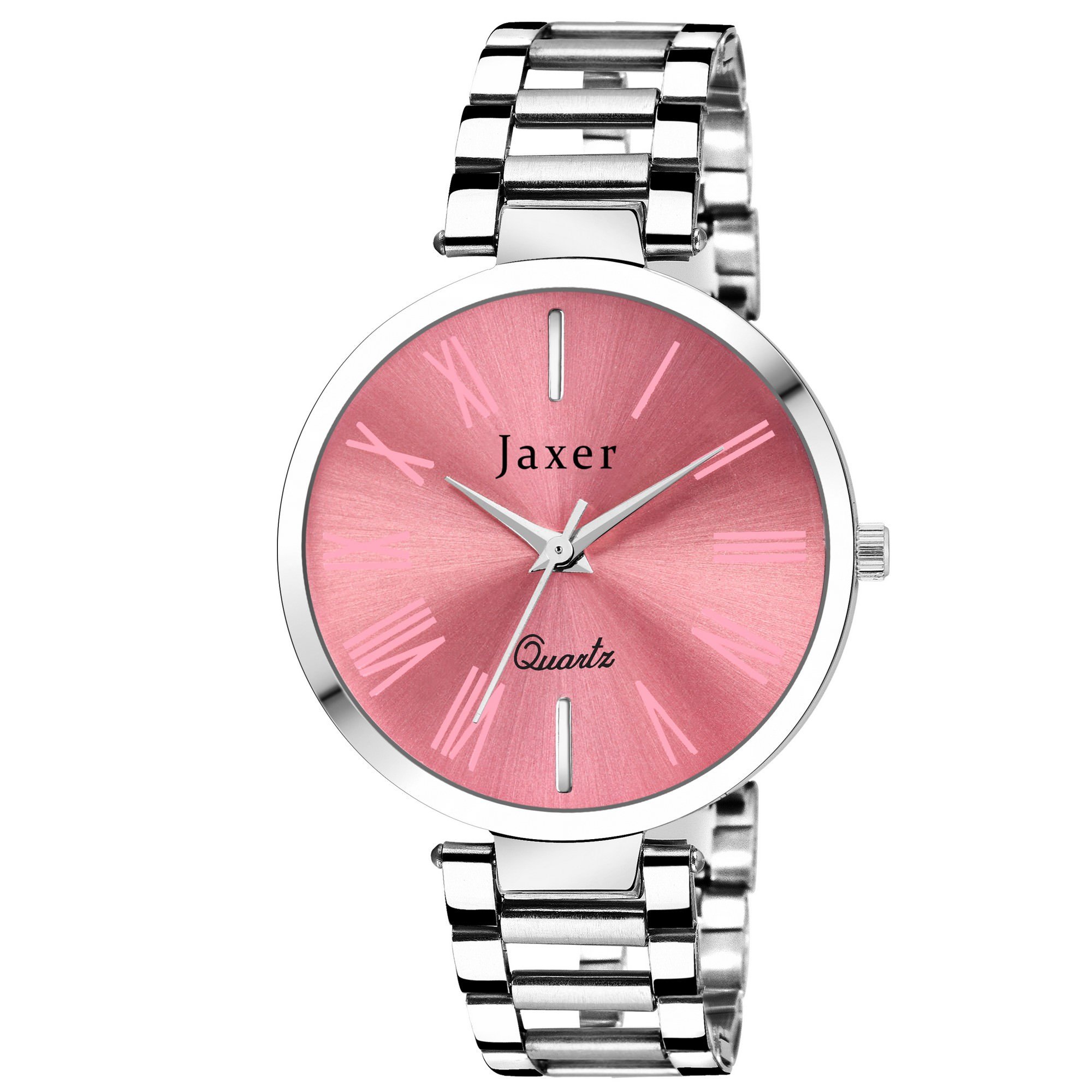 Jaxer Casual Analogue Women Watch (Pink Dial Silver Colored Chain) (B07DS72KL8) Amazon Price History, Amazon Price Tracker