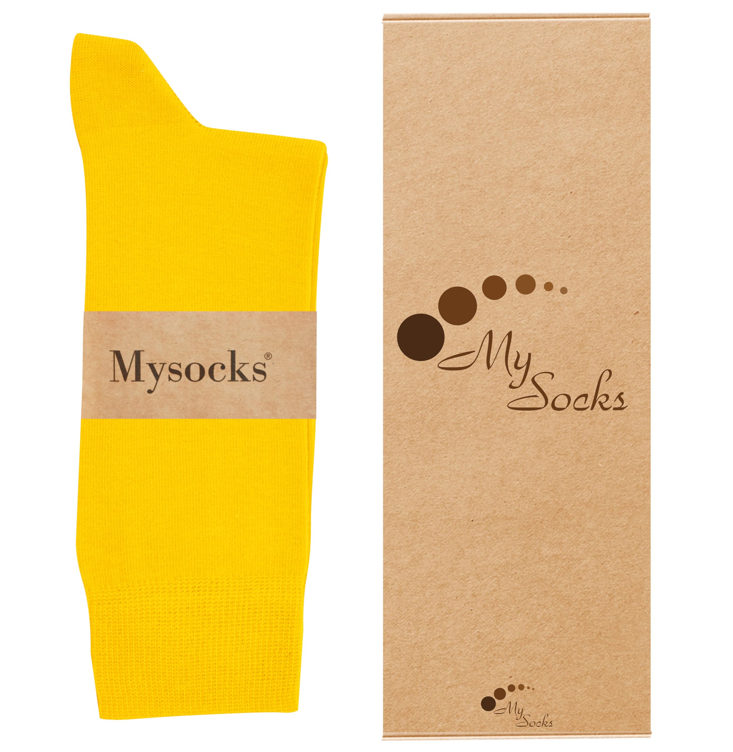 Mysocks Calcetines de color liso para hombres y mujeres