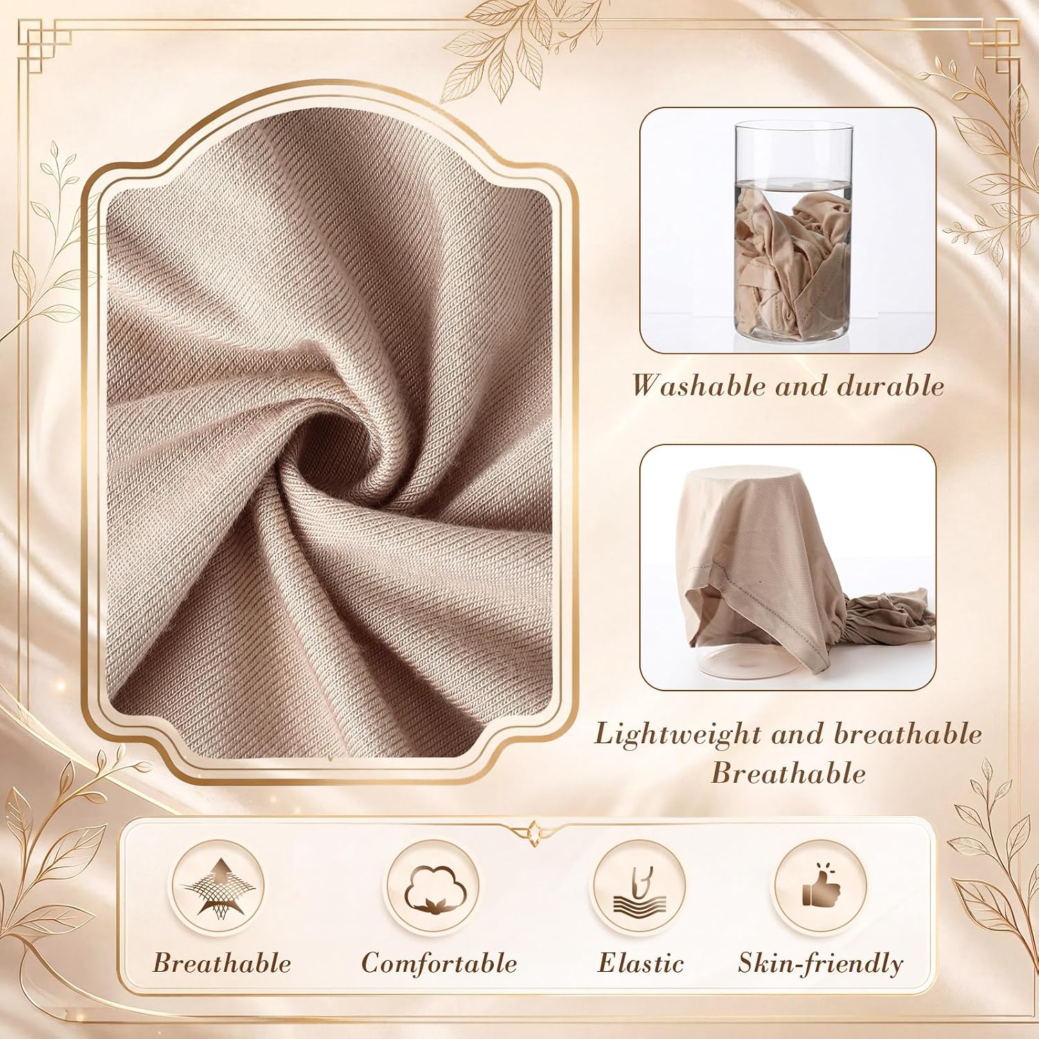 Syhood Slip on Pre Tied Head Scarves for Women image 4