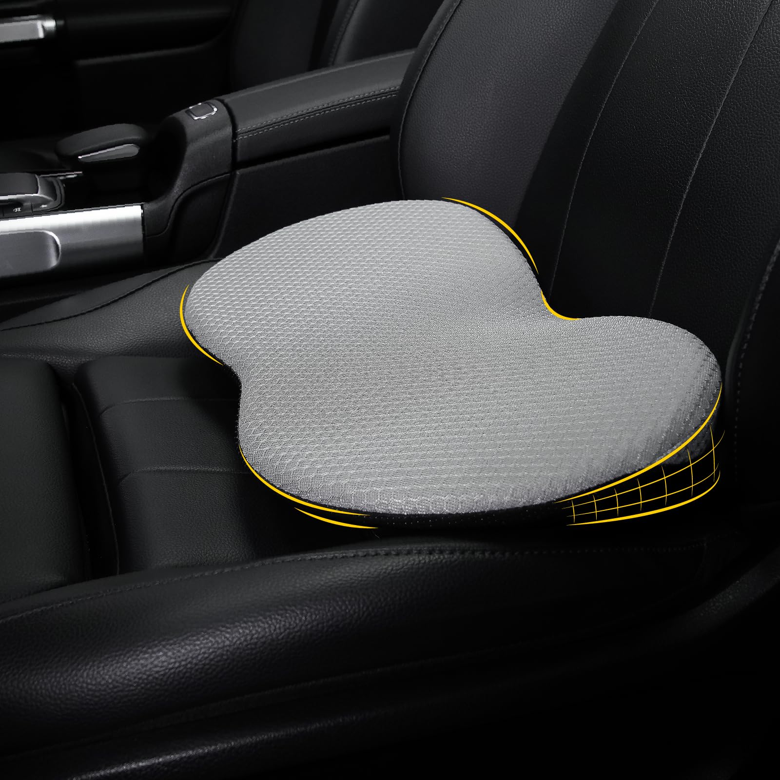 Amazon.com: kingphenix Wedge Car Seat Cushion: Memory Foam Truck Seat ...