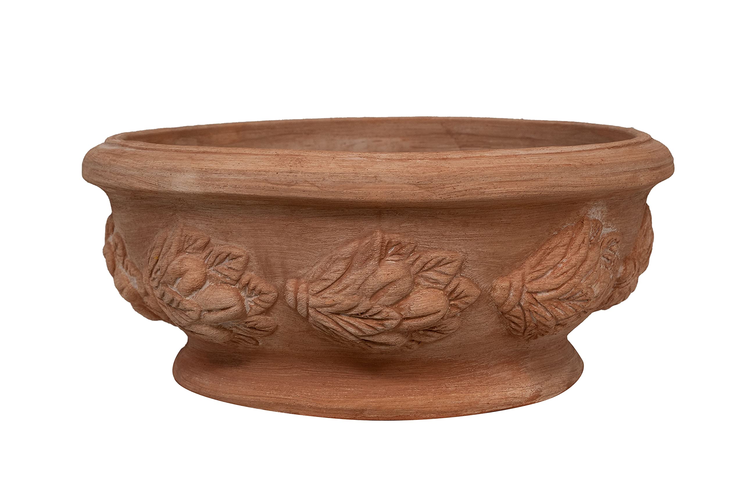 Biscottini Vaso in terracotta artigianale | vaso terracotta 50x23x50 cm | Vaso per esterno