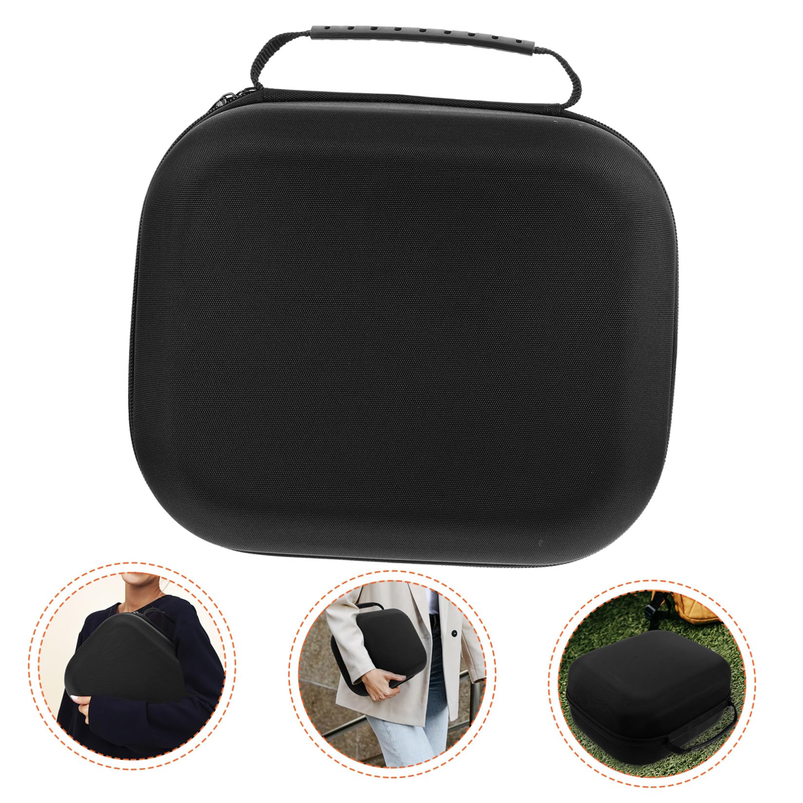 VILLCASE Custodia Rigida Porta Occhiali per Realtà Virtuale in Eva Nero, Protezione Portatile per Occhiali 3d, per Viaggi e Uso Quotidiano