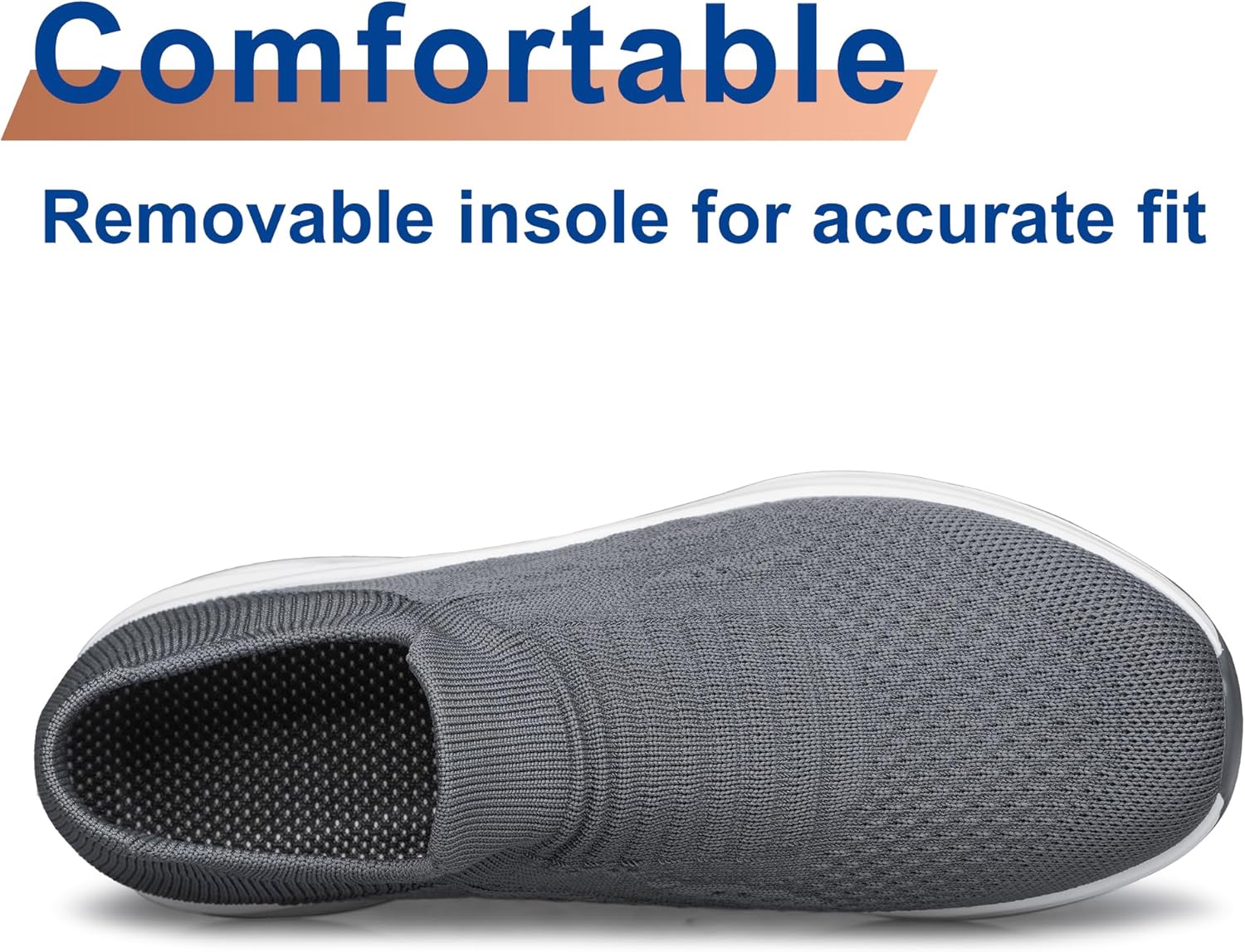 Womens Walking Shoes Slip on Running Shoes Lightweight Workout Gym Shoes Breathable Casual Sneakers - Image 4