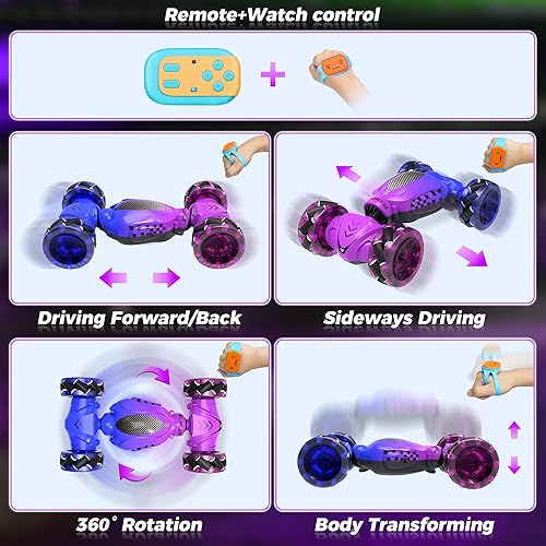 Miniatura 6 de Auto a control remoto para niñas de 4 a 7 años, juguetes para edades de 5 a 7 años, regalo para 4, 5, 6, 7, 8 a 13 años, para niños, auto de