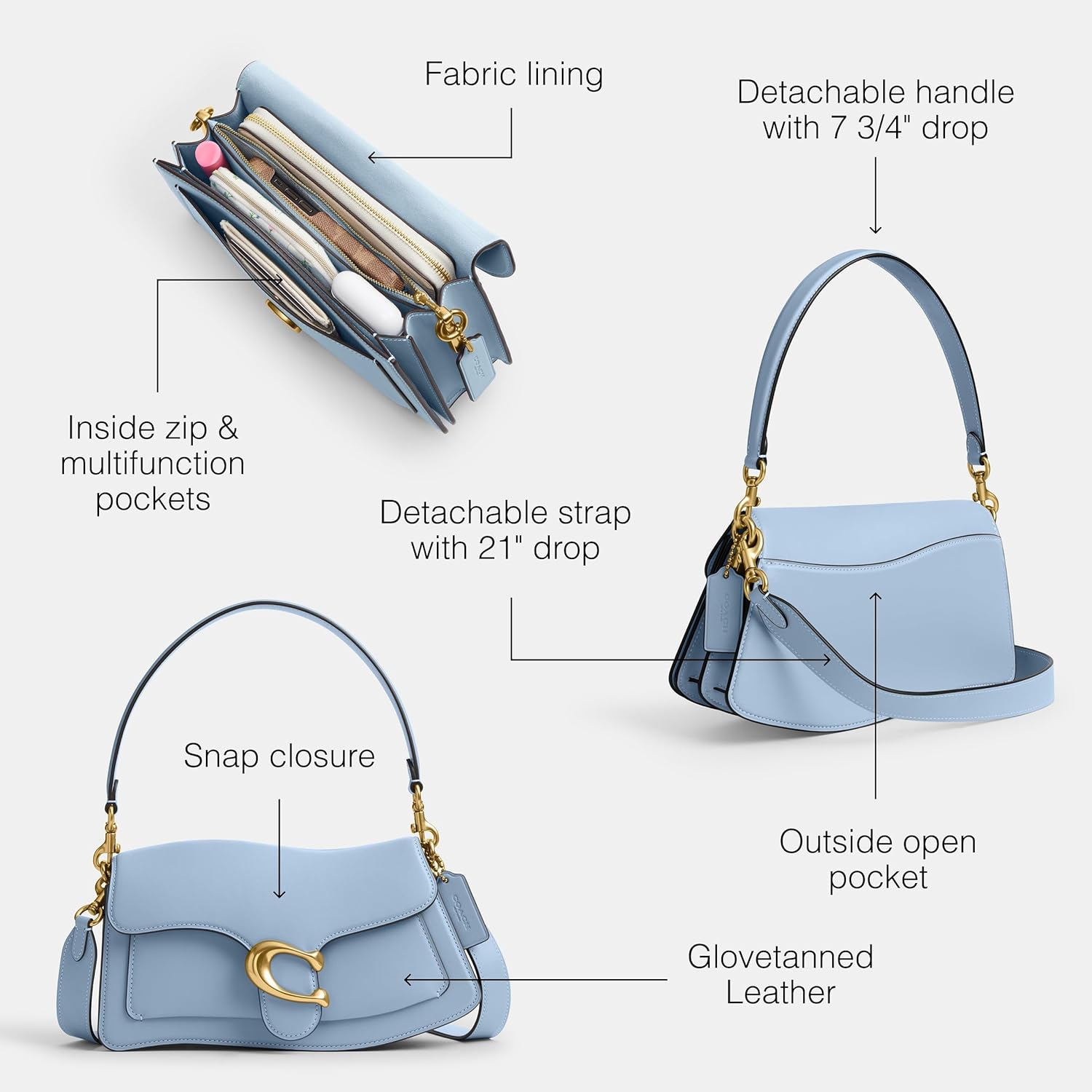 COACH Twisted Tabby Shoulder Bag