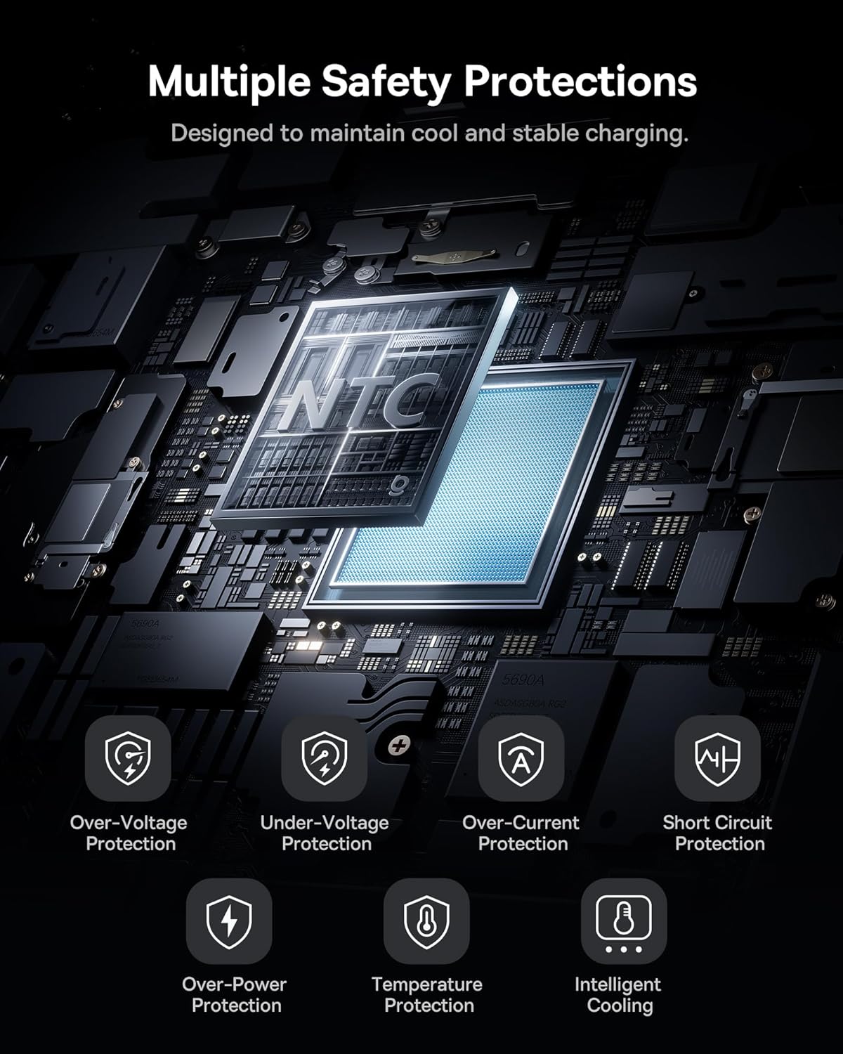 Baseus PicoGo AC22 Mini Power Bank, 20000mAh 45W PD Portable Charger Built-in USB-C Cable, Travel Essential Compact Battery Pack, Fast Charging Battery Bank for iPhone 17/16/15 Samsung S25 Pixel iPad