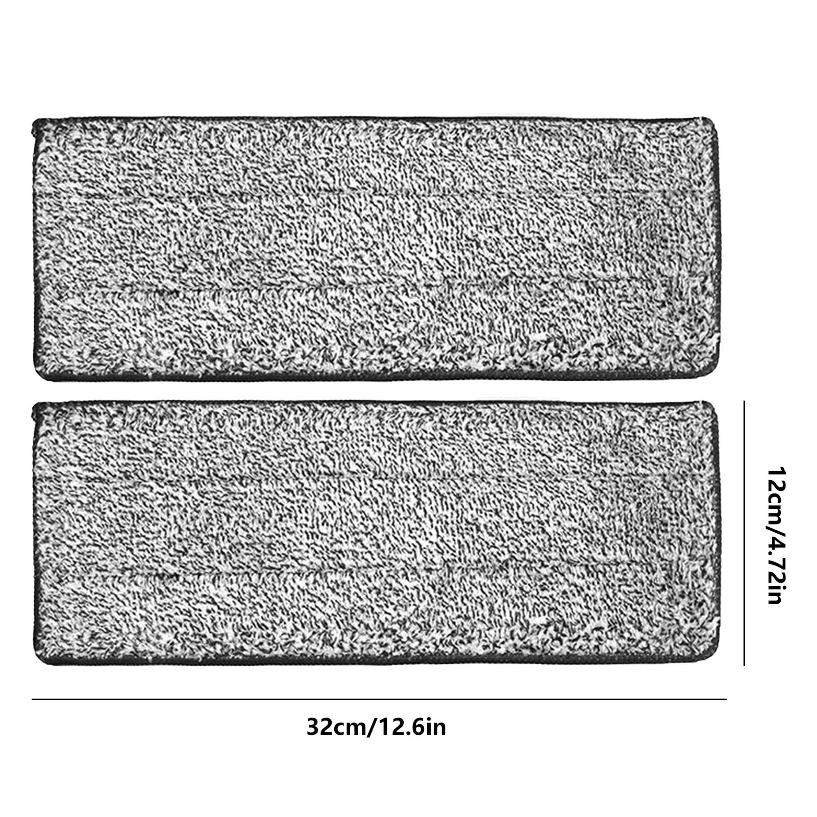 Tampons de vadrouille en microfibre, tampons de vadrouille lavables | Vadrouille plate polyvalente en microfibre,Remplacement de tête de vadrouille de nettoyage de sol de 2 pièces, tampons de vadrouil