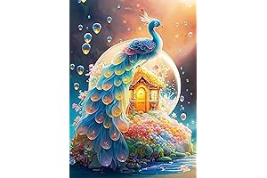 Diamond Painting Under $5: FOXKISS Peacock Art Kits
