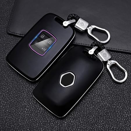 Custodia Portachiavi In Pelle Per Renault, Dacia, Alpine | Cover Chiave Auto Modelli Recenti Con Portachiavi Incluso