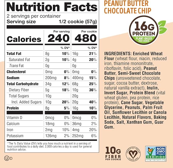 Lenny And Larry's Complete, Peanut Butter Chocolate Chip, 1356 g, 12 Count