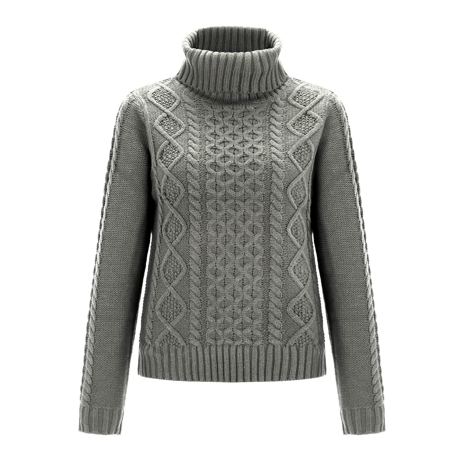 Rollkragenpullover Damen, Rollkragen Einsatz Damen Langarm Strickpullover Lässiges Stricken Pulli Grobstrickpullover Rollkragenpullover Damen Weiß Mohair Pullover Turtle Neck Tops