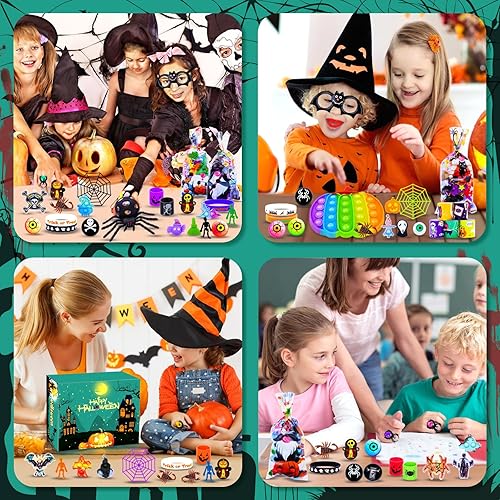 Miniatura 6 de 400 recuerdos de fiesta de Halloween para niños, juguetes a granel, bolsas de regalo, premios de aula, caja del tesoro, juguete de truco o trato