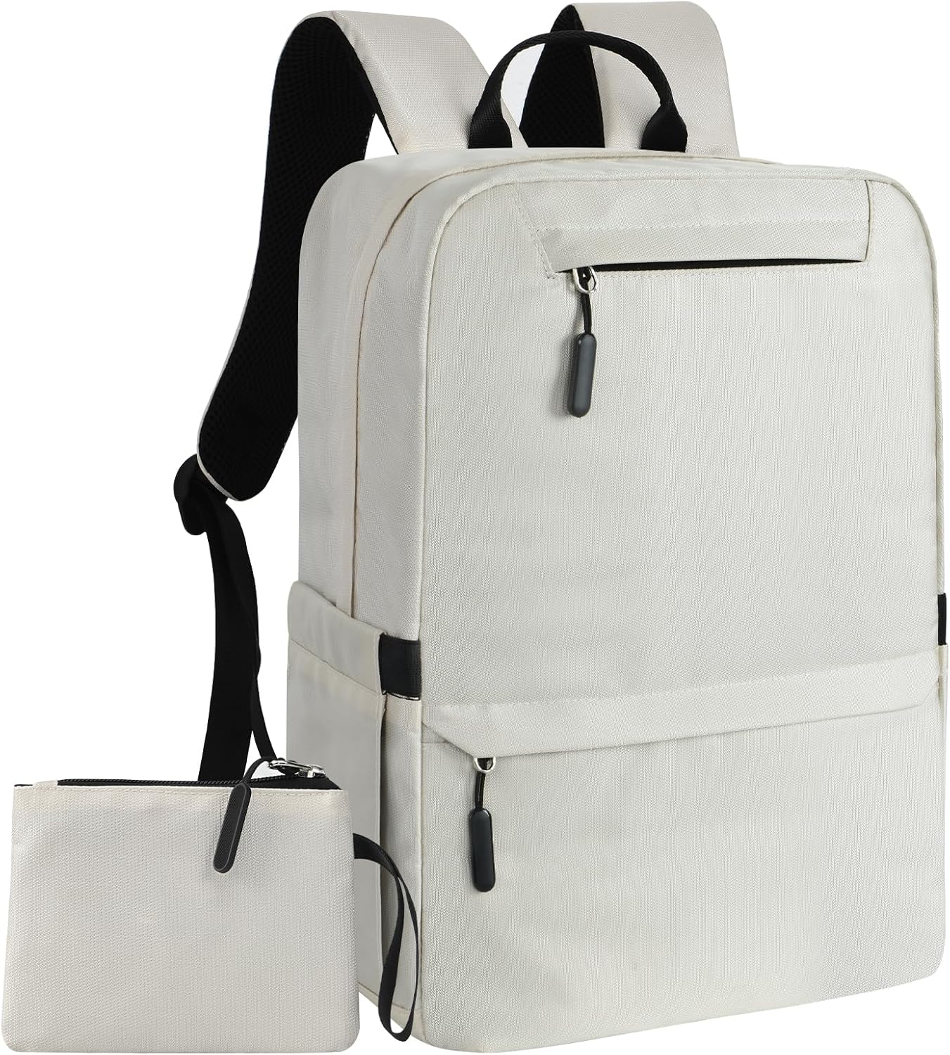 Laptop Backpack for Men, Travel Backpack Business Work Backpack for women, Water Resistant Bookbag College Computer Bag Fits 15.6 Inch Laptop, Cream