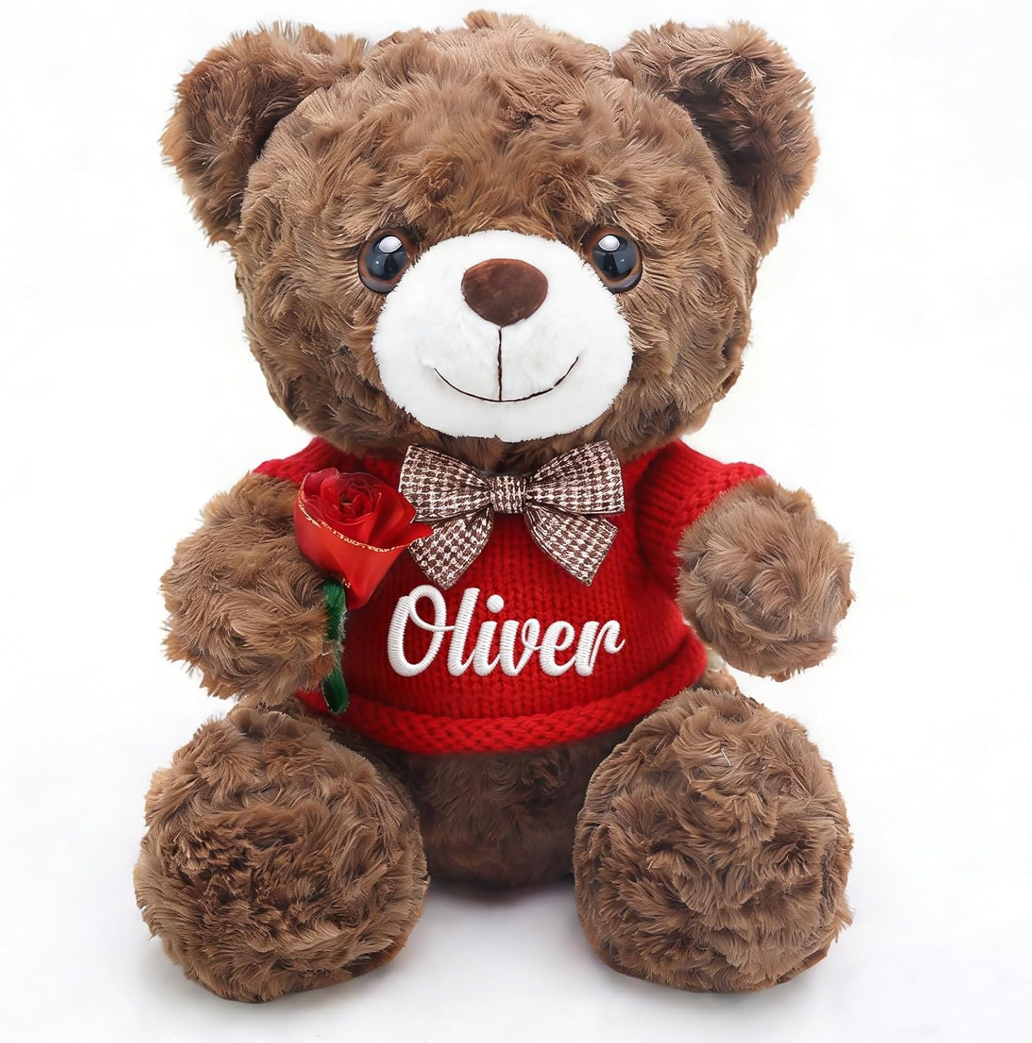 Oso de Peluche Personalizado con Nombre, 10 Pulgadas
