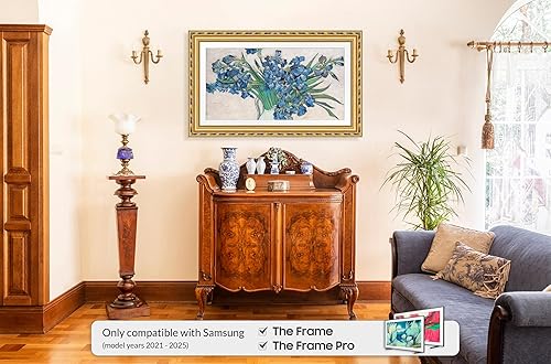 Miniatura 2 de Marco de TV Deco Premiere Dorado Ornamentado de 55" - Compatible SOLO con Televisores Samsung The Frame (Se adapta a 2021-2025, LS03A, LS03B, LS03C,