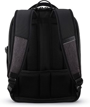 Samsonite Pro Slim Backpack ، مظلل رمادي / أسود ، مقاس واحد