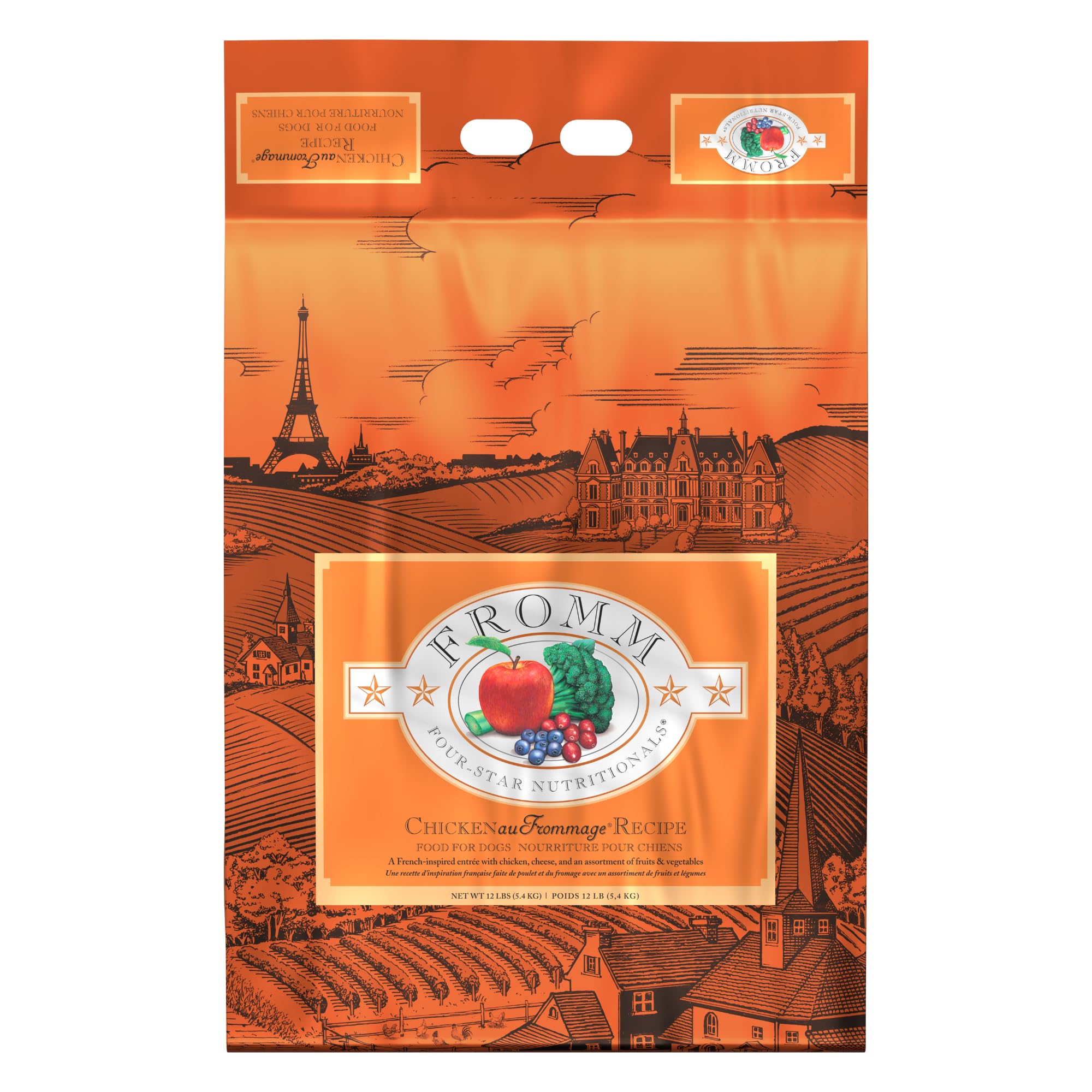 Fromm Four-Star Nutritionals Chicken au Frommage Dog Food - Premium Dry Dog Food - Chicken Recipe - 12 lb