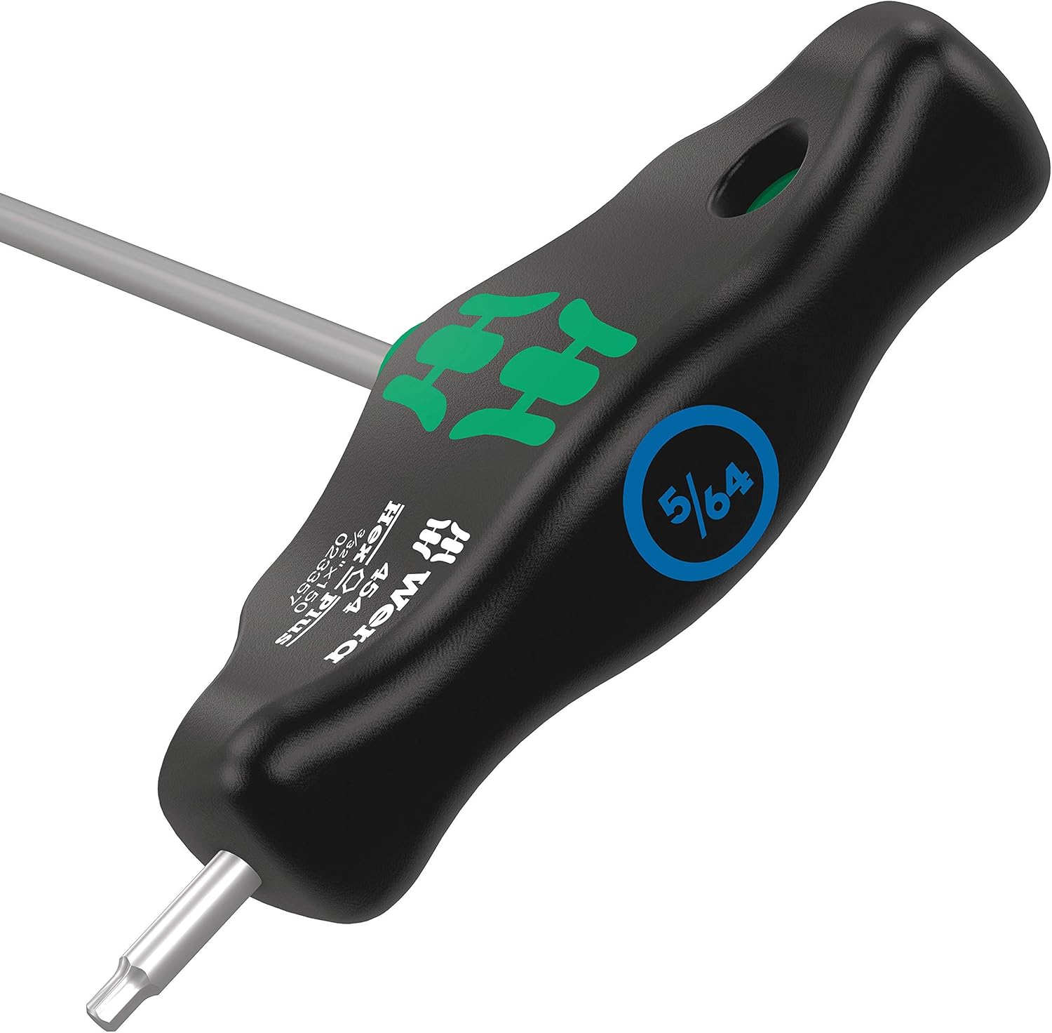 Wera 05023356001 454 T-Handle Hexagon Screwdriver Hex-Plus, Imperial 5/64" x 150 mm, Multi - Image 4