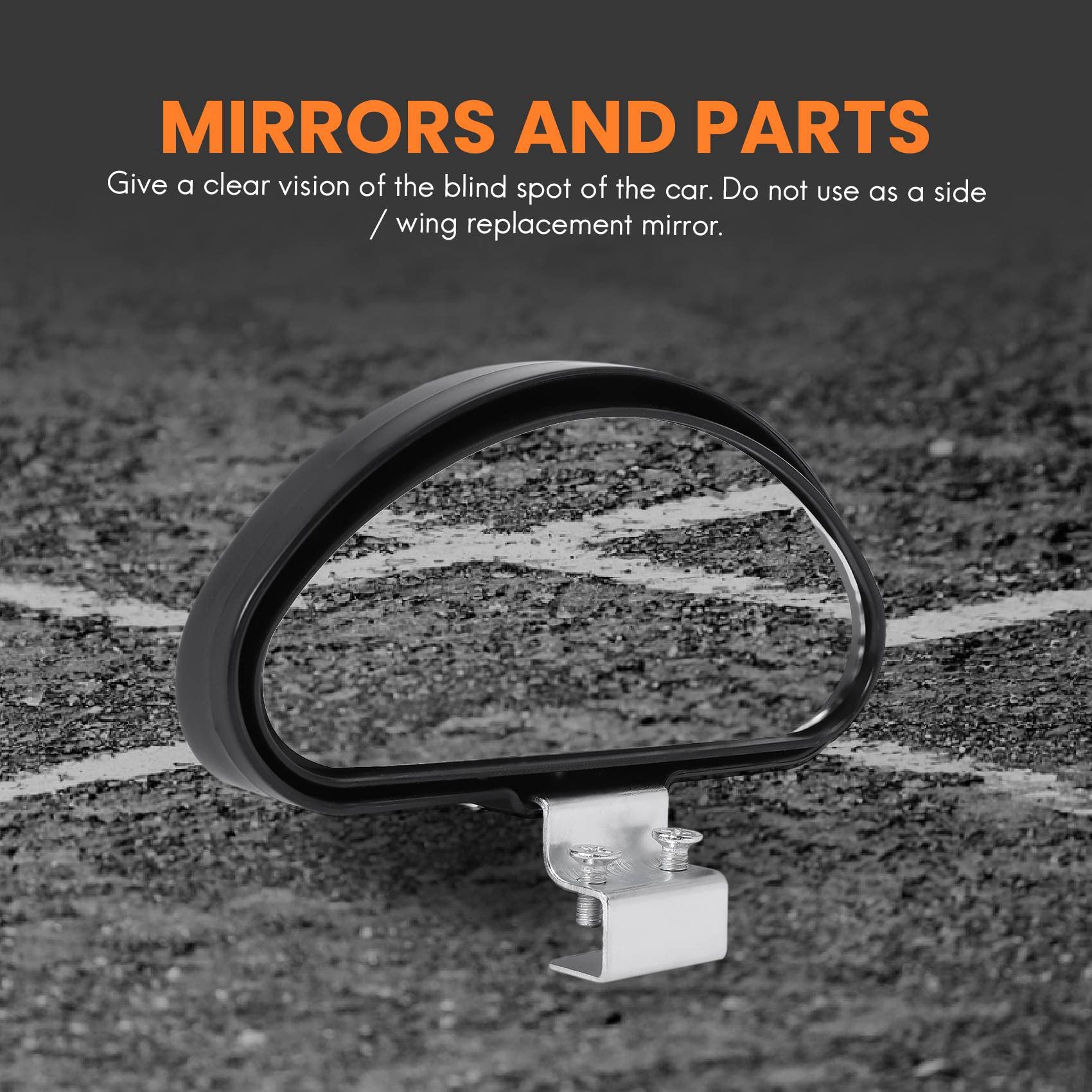 2 Specchi Angoli Morti Regolabili Per Furgone E Rimorchio - Visione Ampia E Sicura - Foto 8