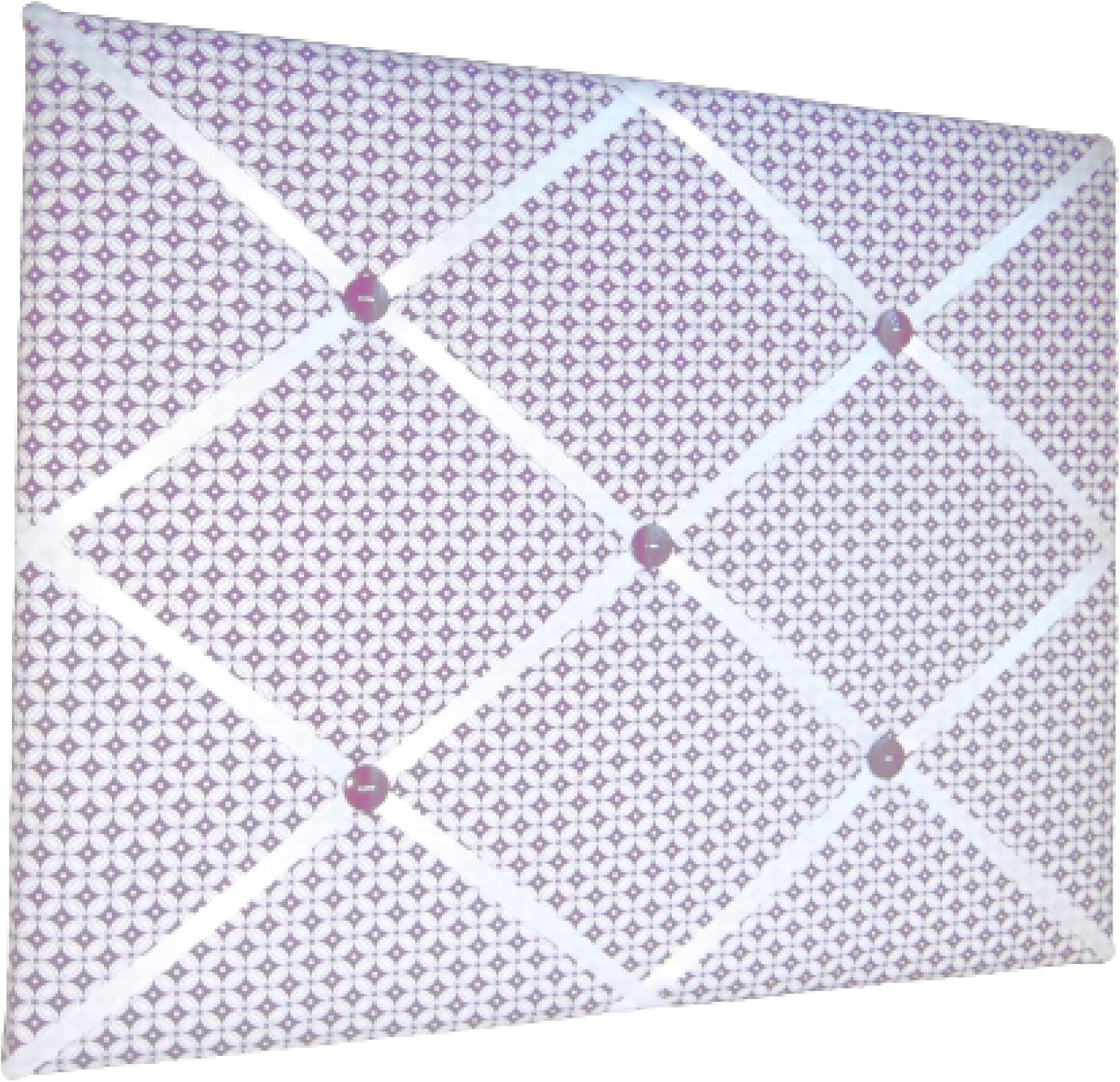 Purple & White Quatrefoil 16x20 Memory Board, Bow Board
