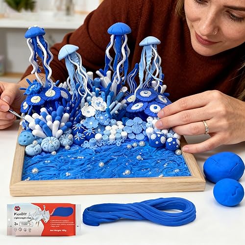 Miniatura 2 de Arcilla de secado al aire  Ultra ligera y suave, segura y no tóxica, moldeable y flexible, arcilla profesional de secado al aire para figuras de