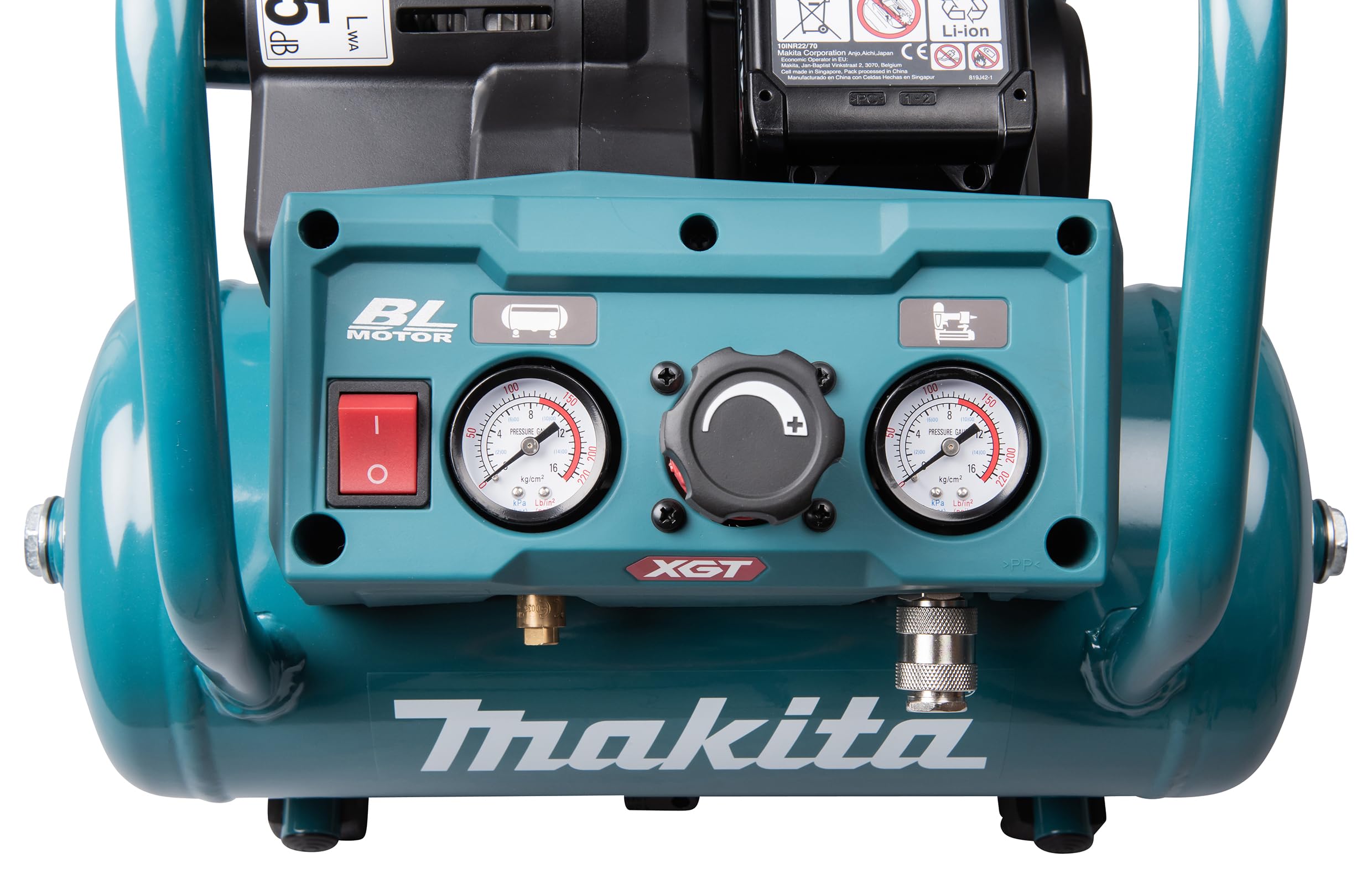 Makita AC001GZ - Compresor de batería (9,3 bar, 40 V, máx. (sin batería, sin cargador)