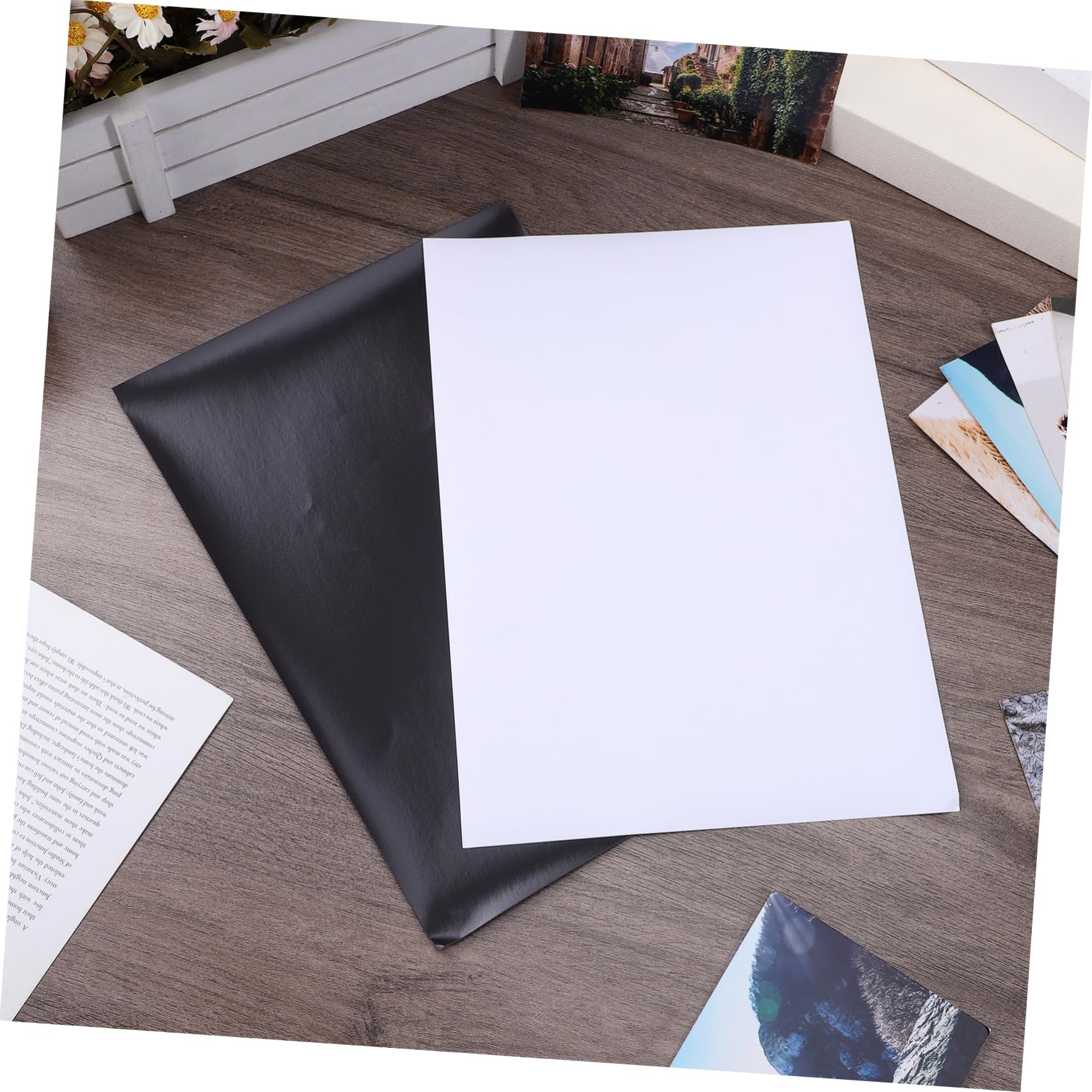 10 Feuilles Papier D'impression Magnétique Feuilles Magnétiques Brillantes Imprimables pour Photos et Affiches Adaptées aux Imprimantes Photo