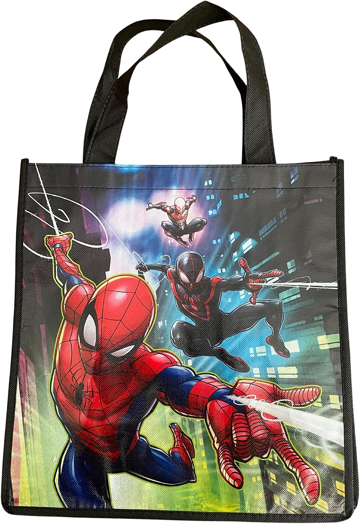 Marvel's Spiderman into the Spiderverse Collectable Large Reusable Tote Bag