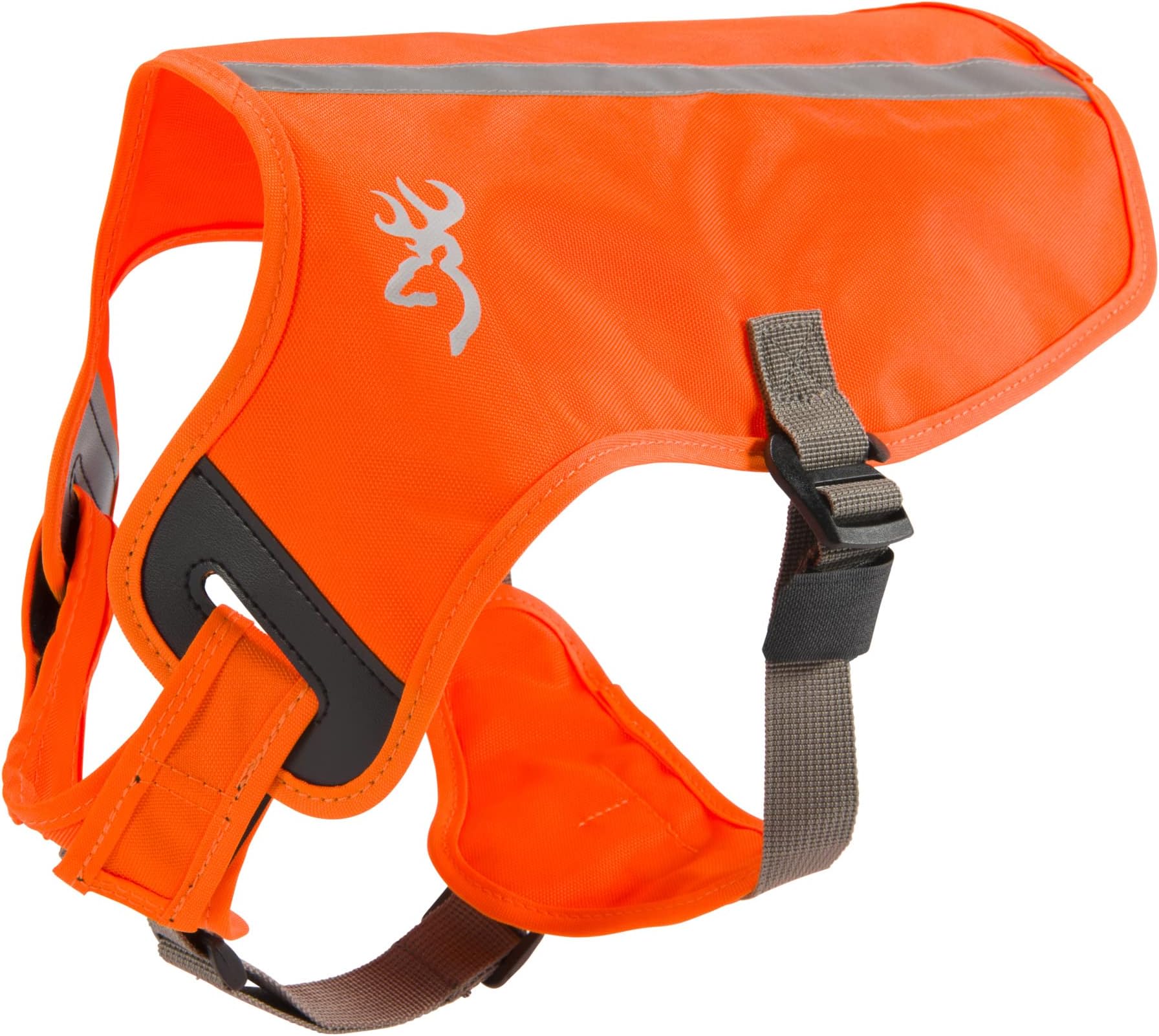 Browning Pet Vests, Hi Vis Safety Vests for Dogs, Safety Orange, Medium, Adjustable Coverage