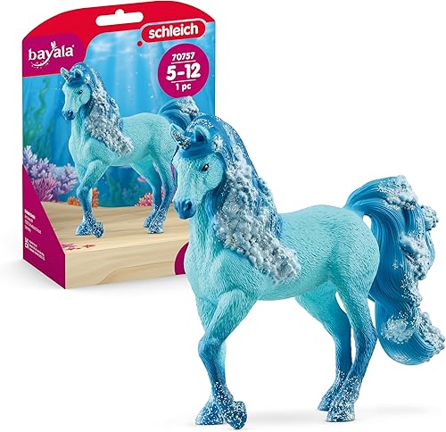 Schleich Bayala Elementa - Figura de unicornio submarino mágicamente encantadora, lista para regalo para niños y niñas de 5 a 12 años